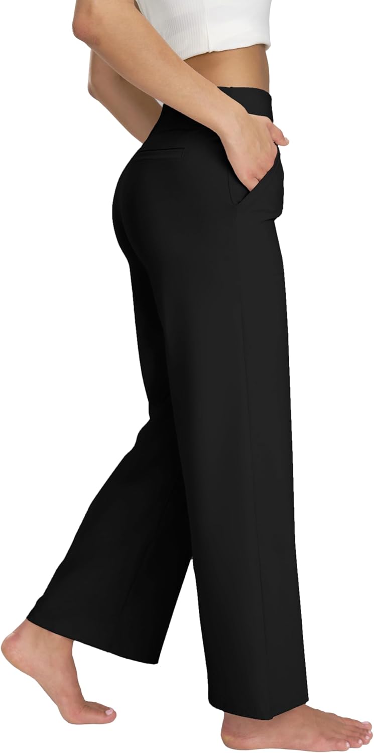 Thumbnail 1 de USAU PUP Wide Leg Yoga Pants with Pockets for Women – High Waisted, All-Day Comfort