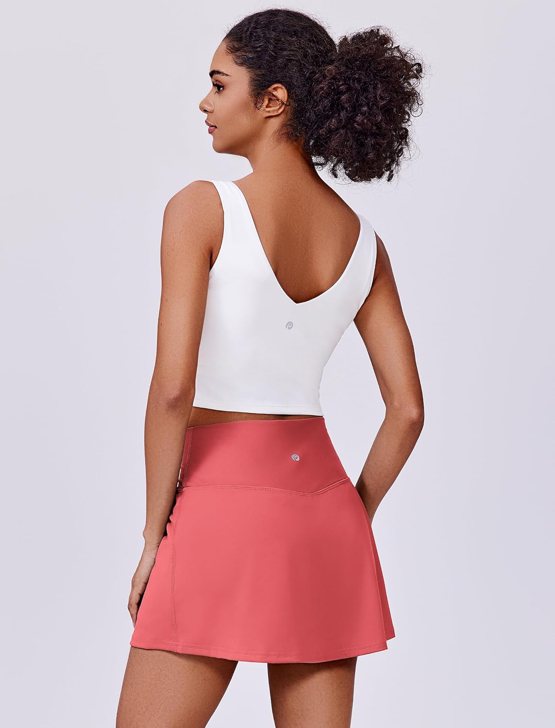 Detalle 2 de PINSPARK Womens Tennis Skirt High-Waisted with 2 Pockets