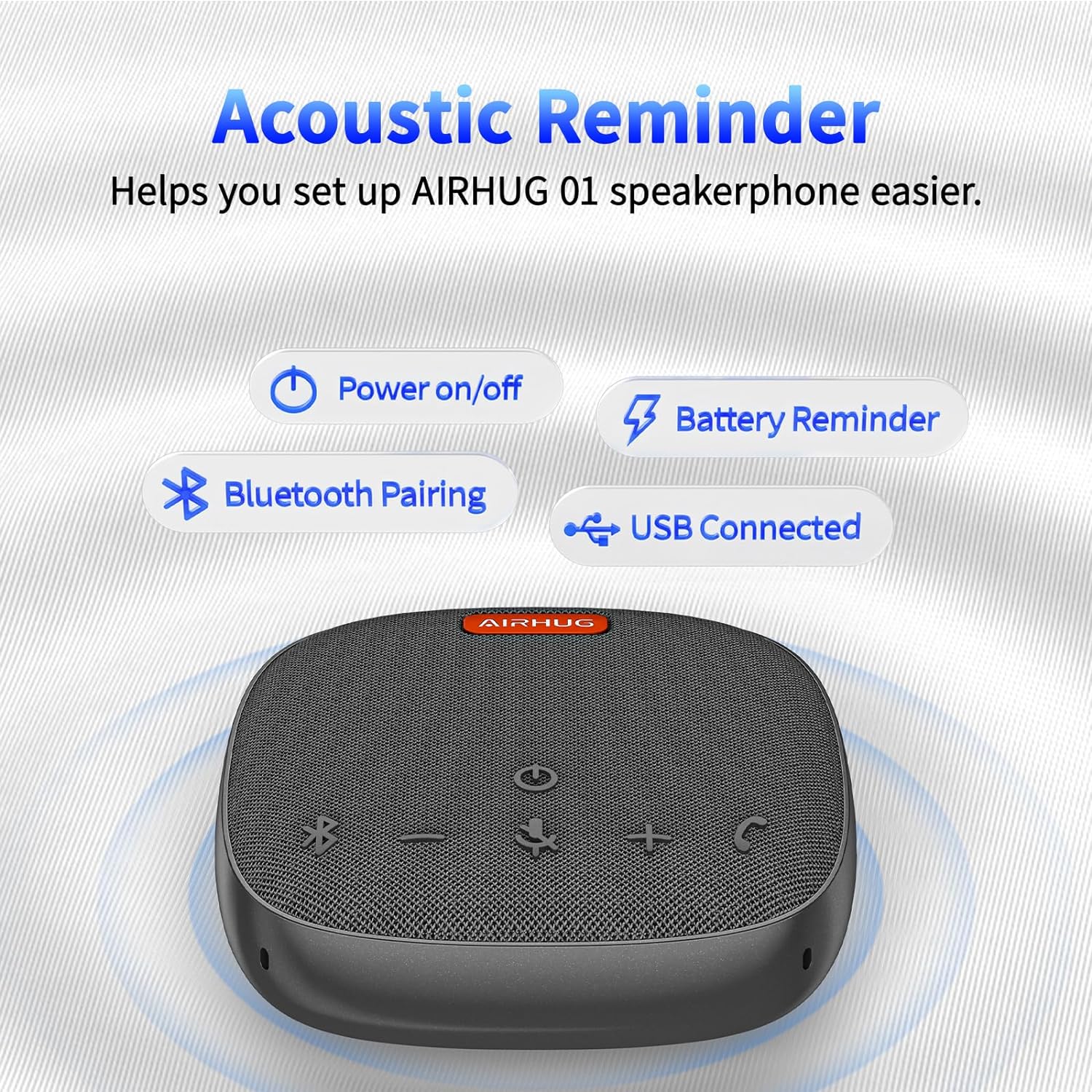 Thumbnail 1 de AIRHUG AIRHUG 01 Bluetooth Konferenzlautsprecher Mikrofon