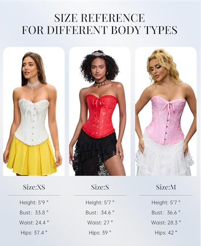 Thumbnail 5 de SZIVYSHI Cabana Blue Corset for Women, Strapless Lace-Up Bustier, Size XS