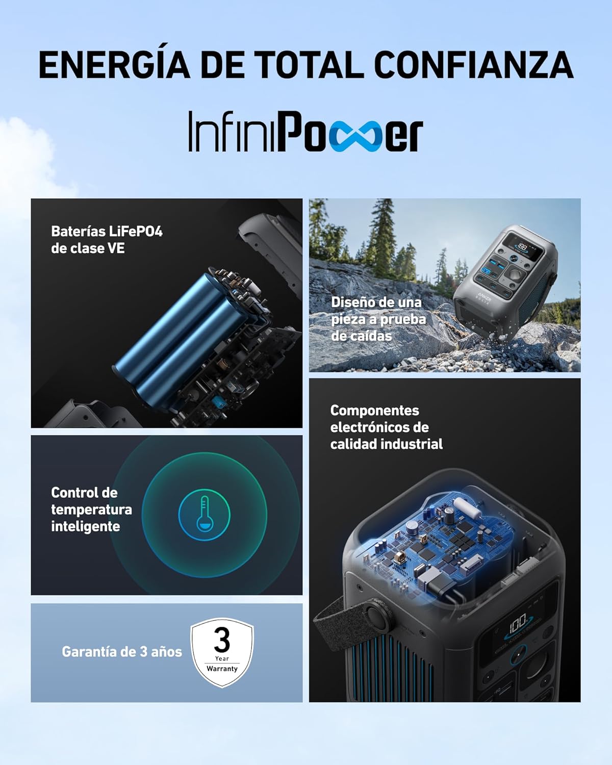 Thumbnail 6 de Anker SOLIX C300 DC Power Bank Station estación de energía