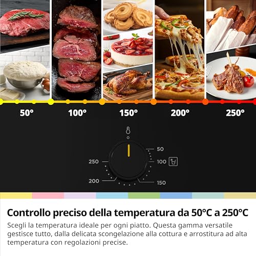 Thumbnail 3 de COMFEE' CBO70M80D2-BK Forno Elettrico Ventilato da Incasso Multifunzione da 70 L