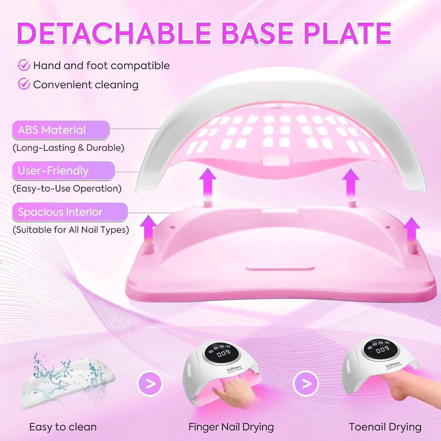 Thumbnail 4 de MainPi UV Nail Lamp 380W (90 LEDs) with Touch Screen & Auto Sensor