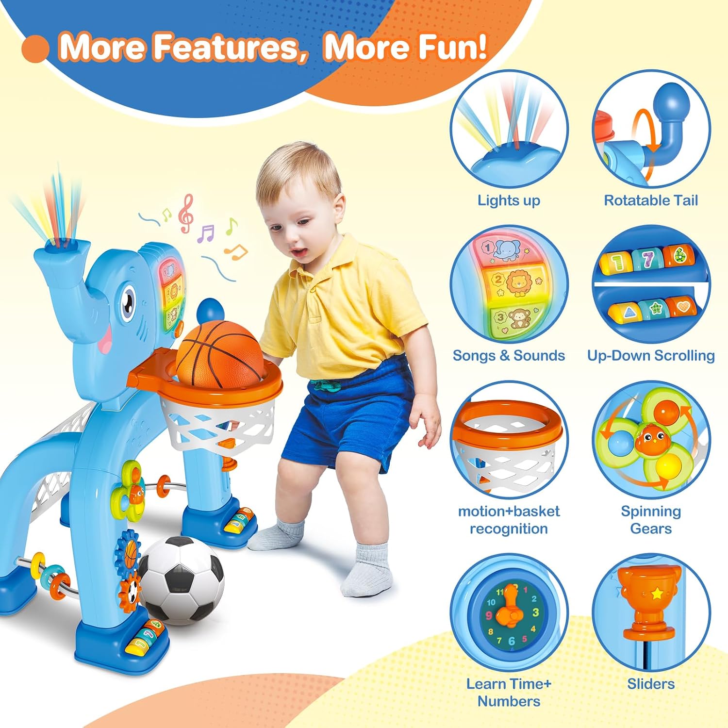 Thumbnail 2 de Shemira Toddler Basketball Hoop 2-in-1