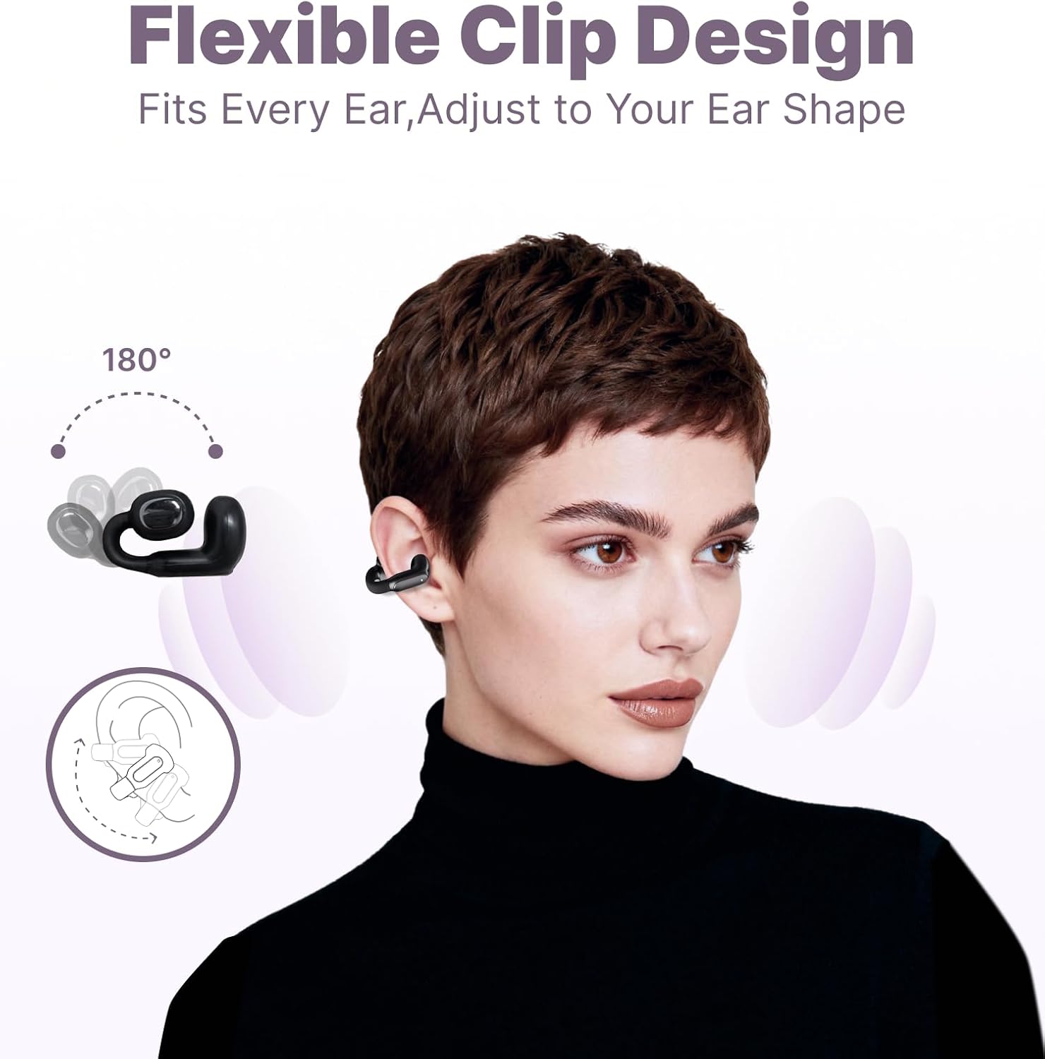 Detalle 2 de Hmusic TWS Open Ear 5.4g Headphones