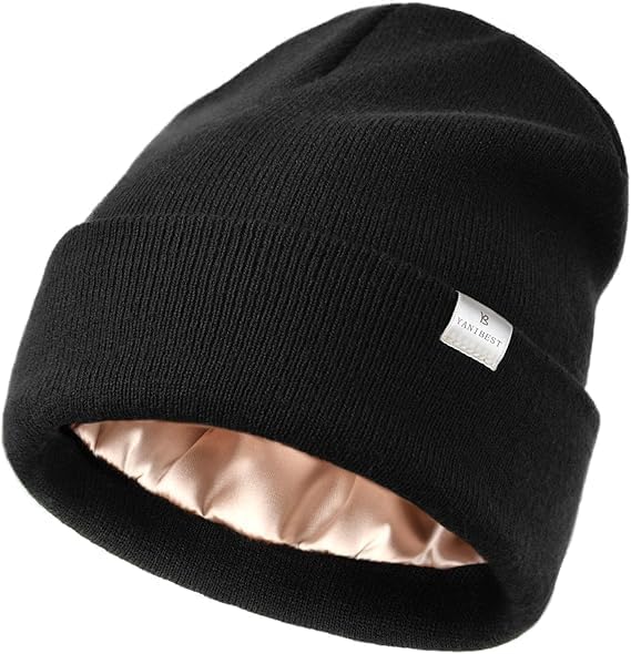 Detalle de YANIBEST Satin Lined Beanie 22.4 in