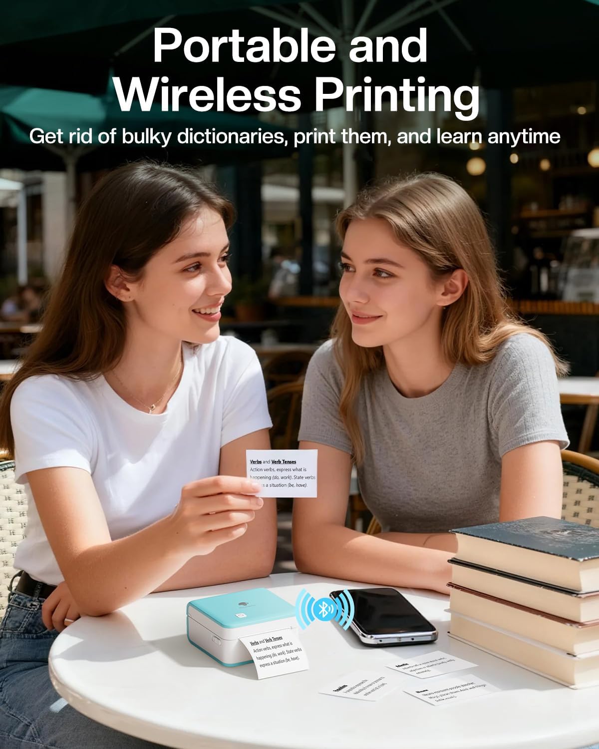 Thumbnail 6 de Phomemo Mini Imprimante Portable P2S 300 dpi – Imprimez vos idées en noir et blanc, avec 3 rouleaux inclus