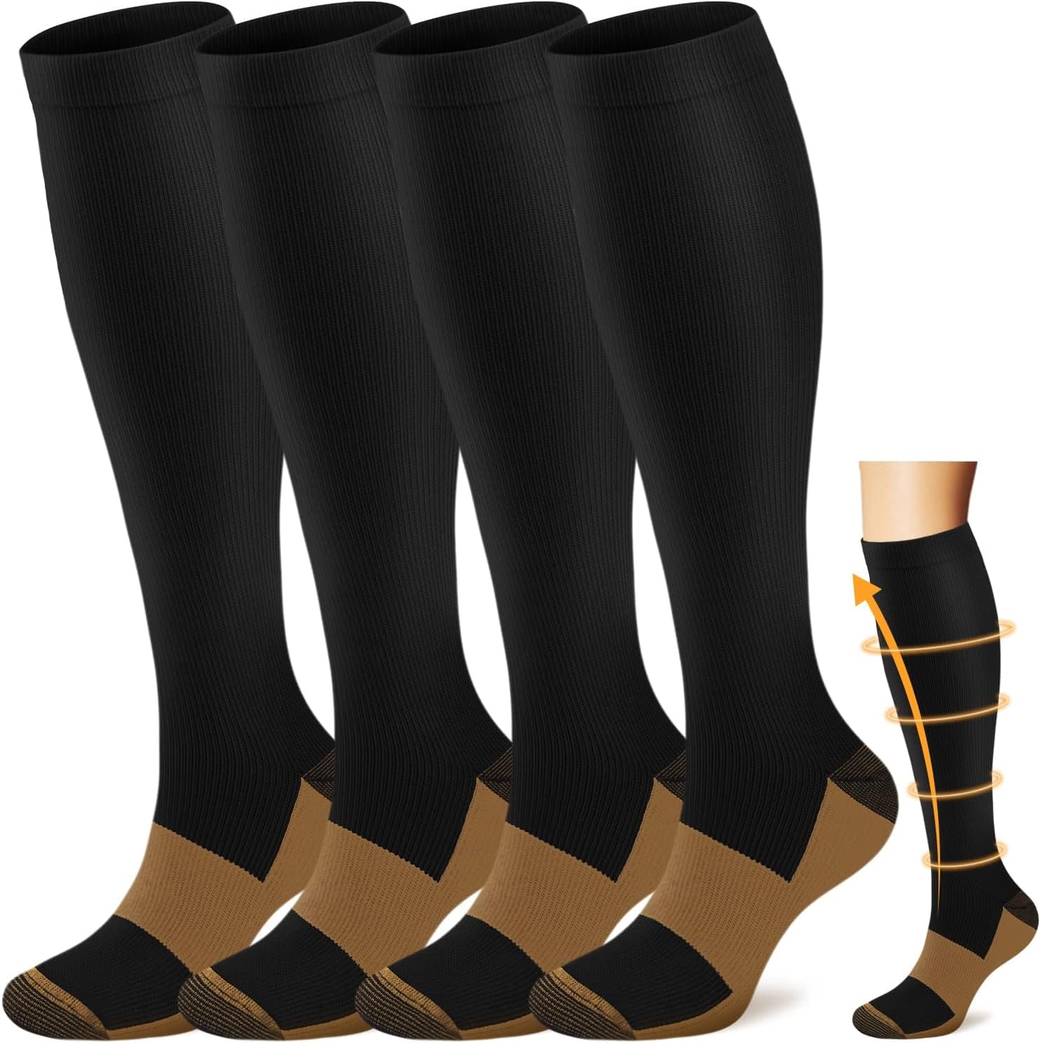 Detalle de Copper Compression Socks 15–20 mmHg