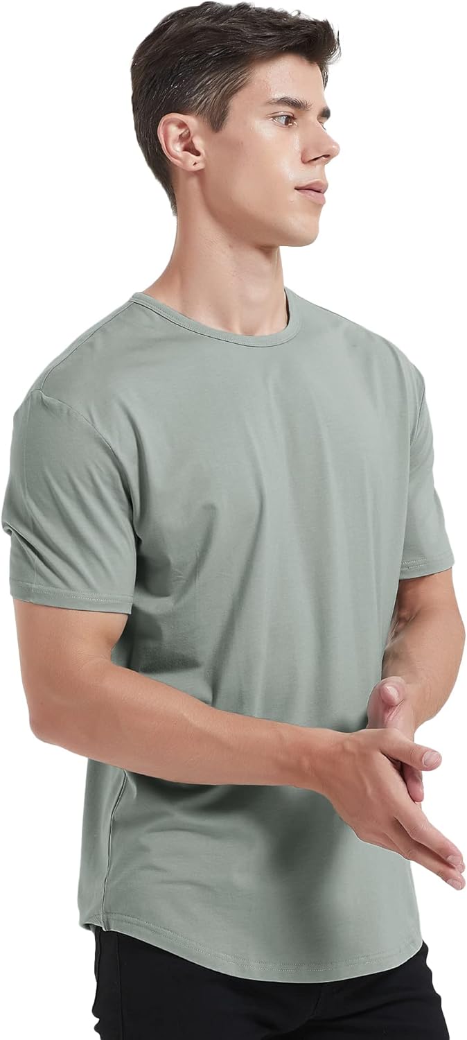 Thumbnail 1 de Netdraw Men's Ultra-Soft Bamboo Viscose T-Shirt with Curved Hem