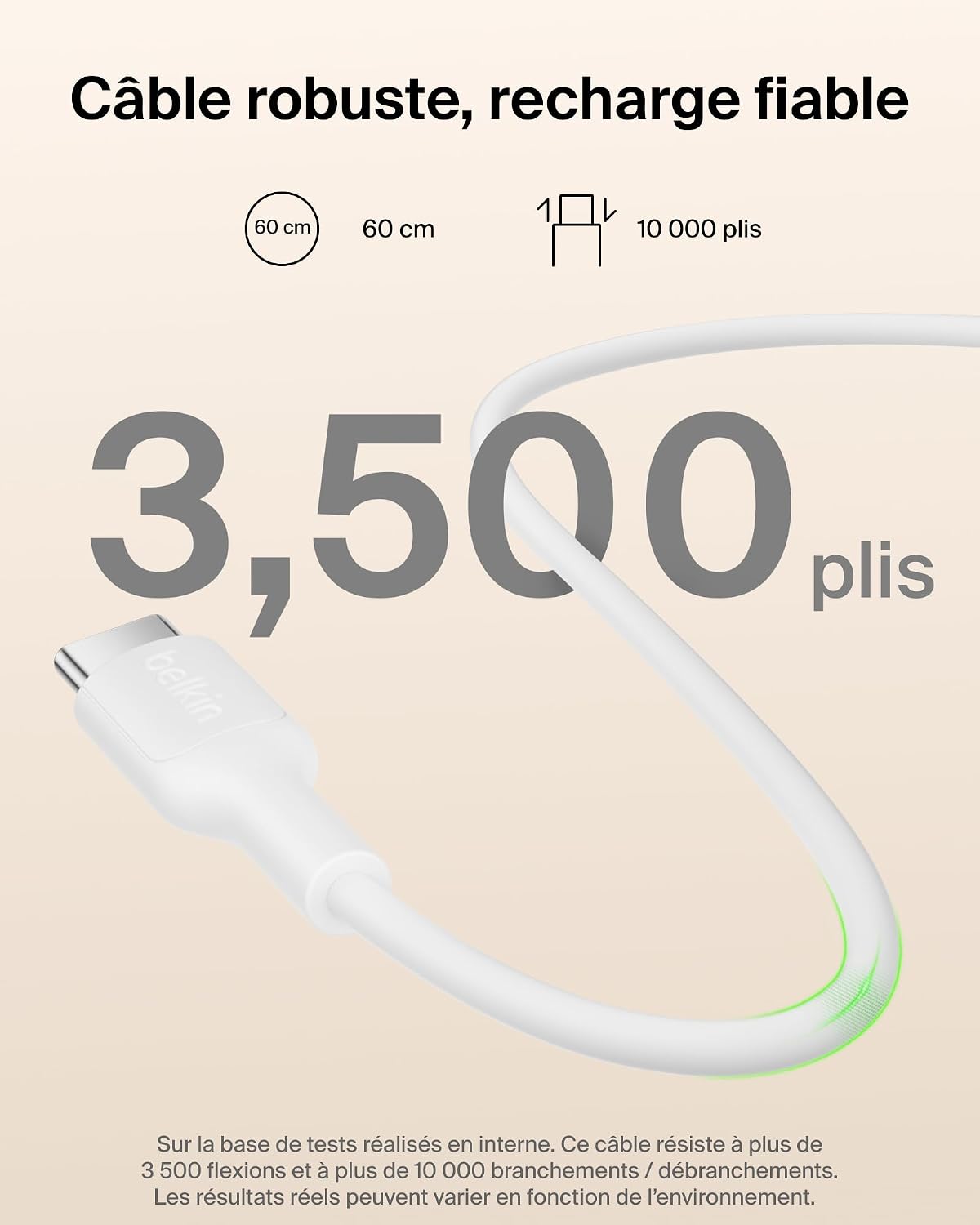Thumbnail 6 de Belkin BoostCharge Batterie Externe Magnétique 5000 mAh – Chargeur portable 15 W, anneau magnétique et USB-C inclus (Beige)