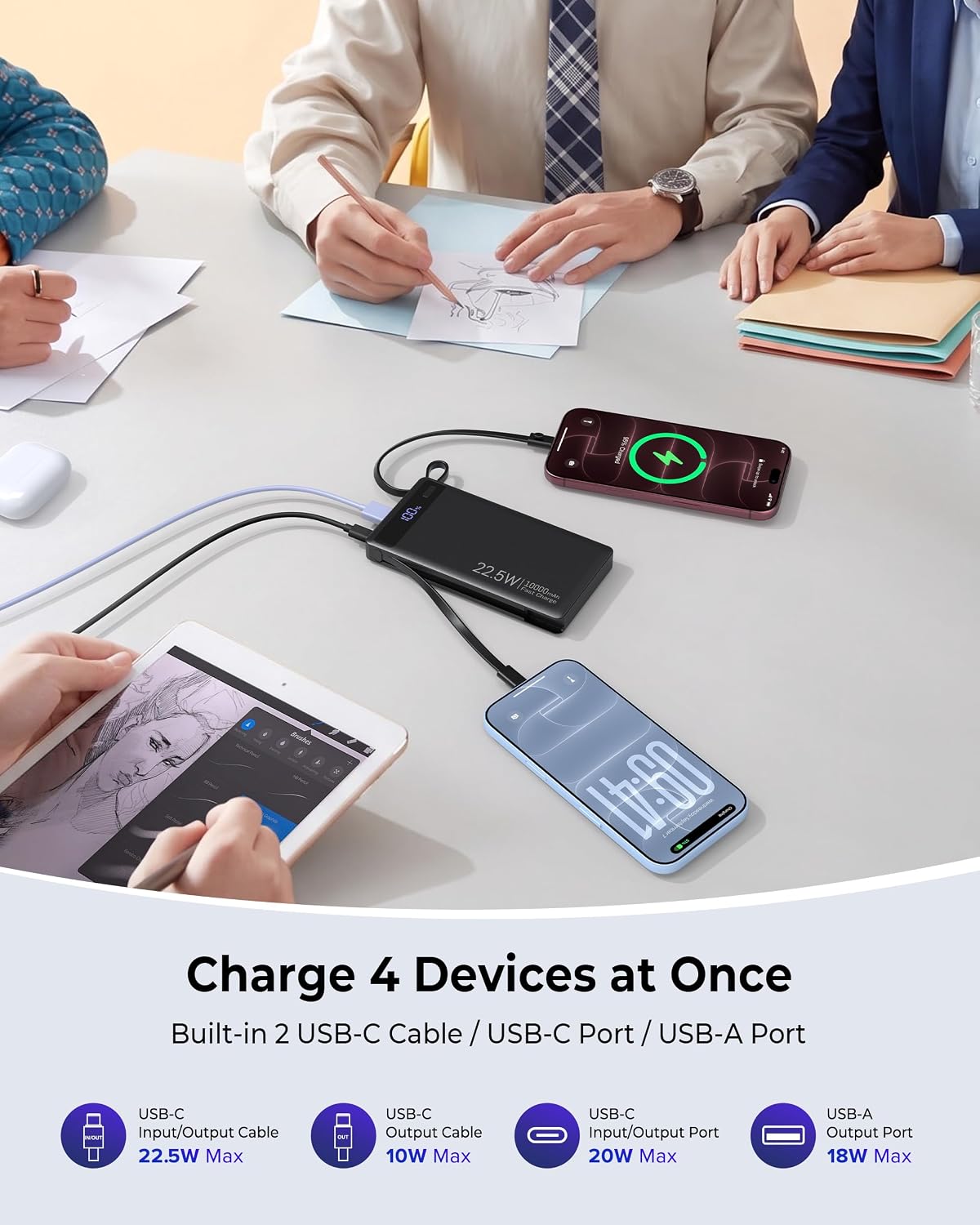 Detalle 1 de Portable Charger 10,000mAh