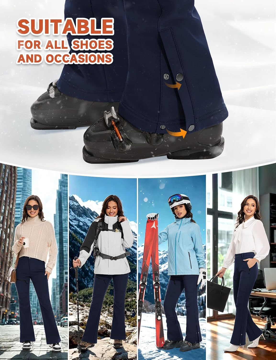 Detalle 2 de Hiauspor Womens Snow Pants