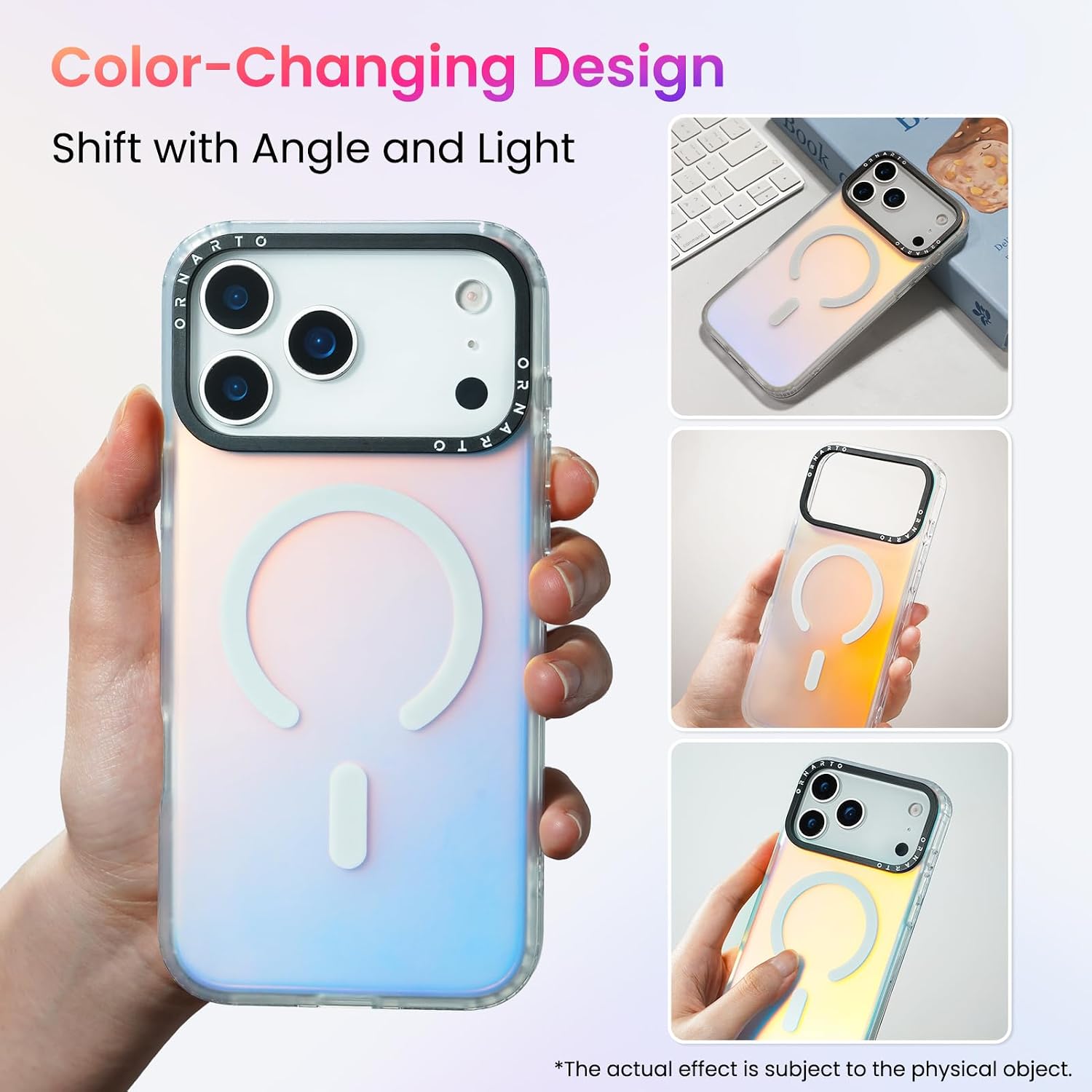 Detalle 2 de ORNARTO iPhone 17 Pro MagSafe case 6.3in