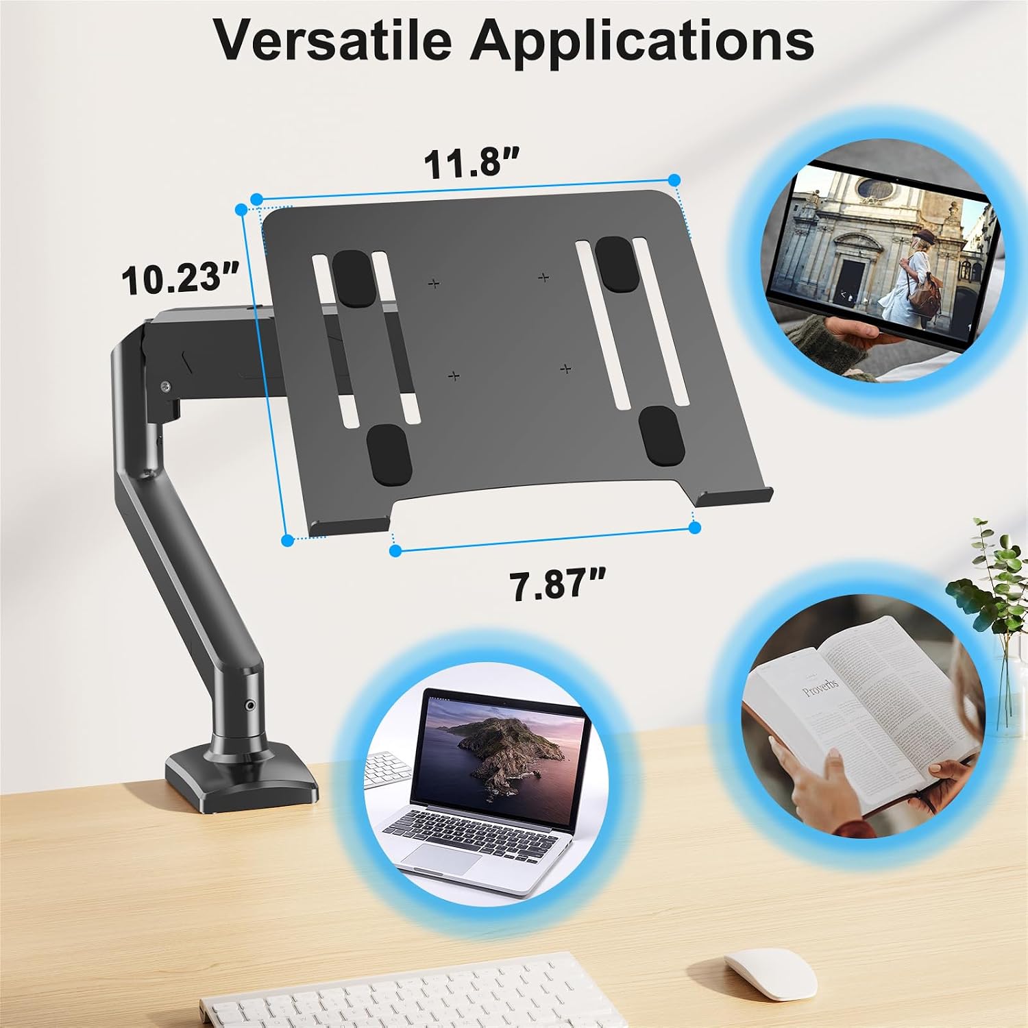 Detalle de ErgoFocus Laptop Desk Mount for 17-inch Notebooks