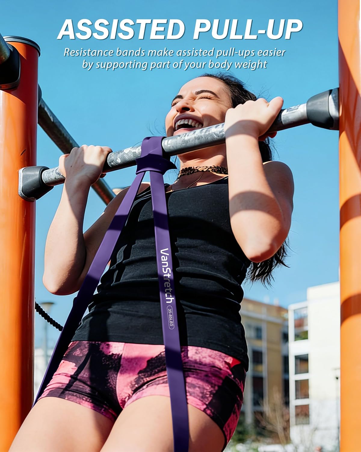 Detalle 1 de VanStretch RB00B1 Resistance Bands Set, 5 Levels for Workouts and Pull-Up Assistance