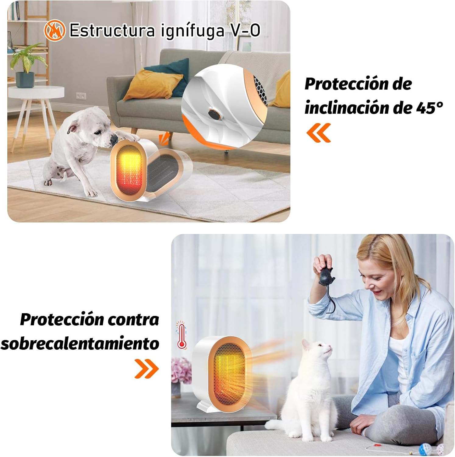 Thumbnail 4 de Calefactor cerámico 1200W de bajo consumo