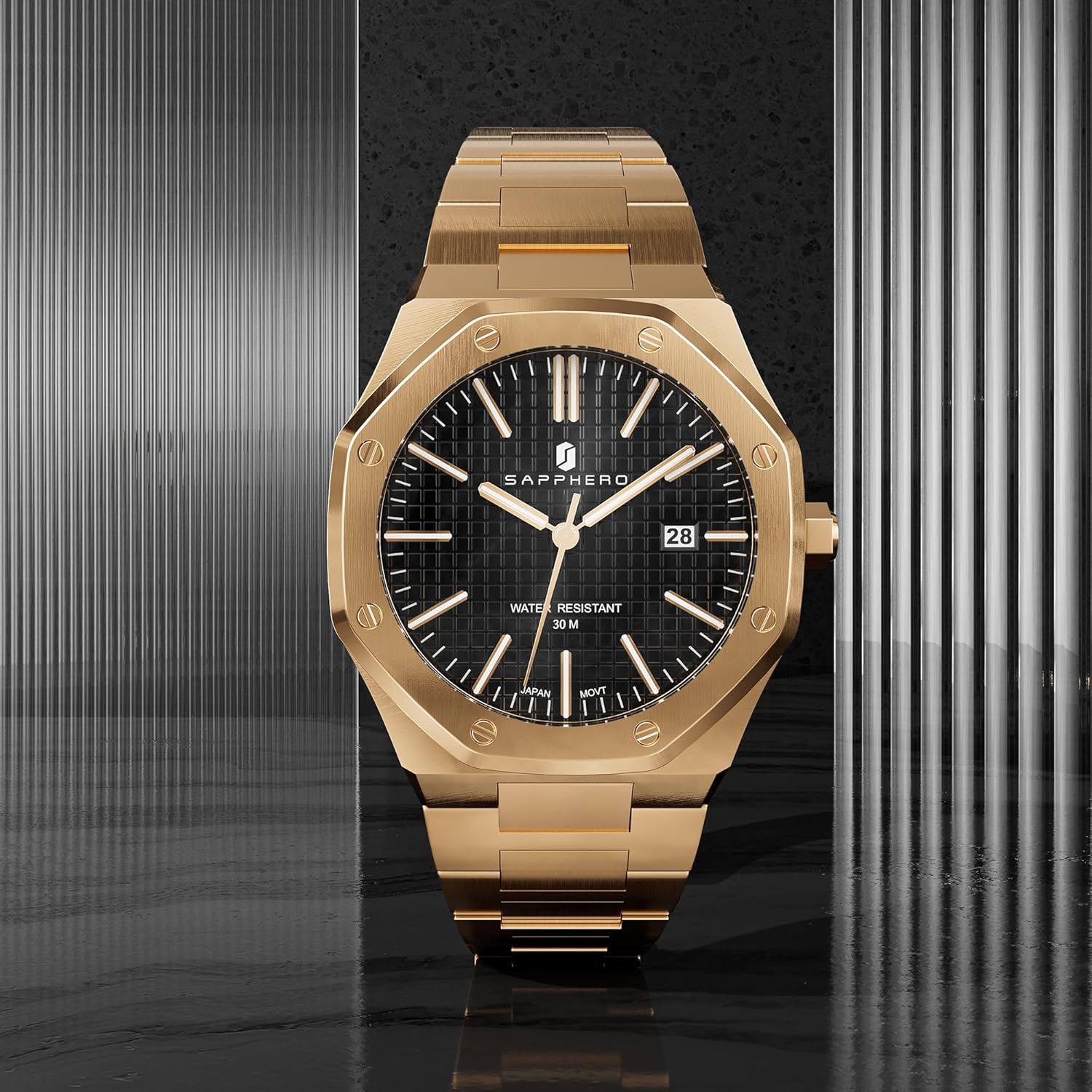 Thumbnail 6 de SAPPHERO Orologio da uomo SO-2110: quarzo, acciaio inox, impermeabile 3ATM