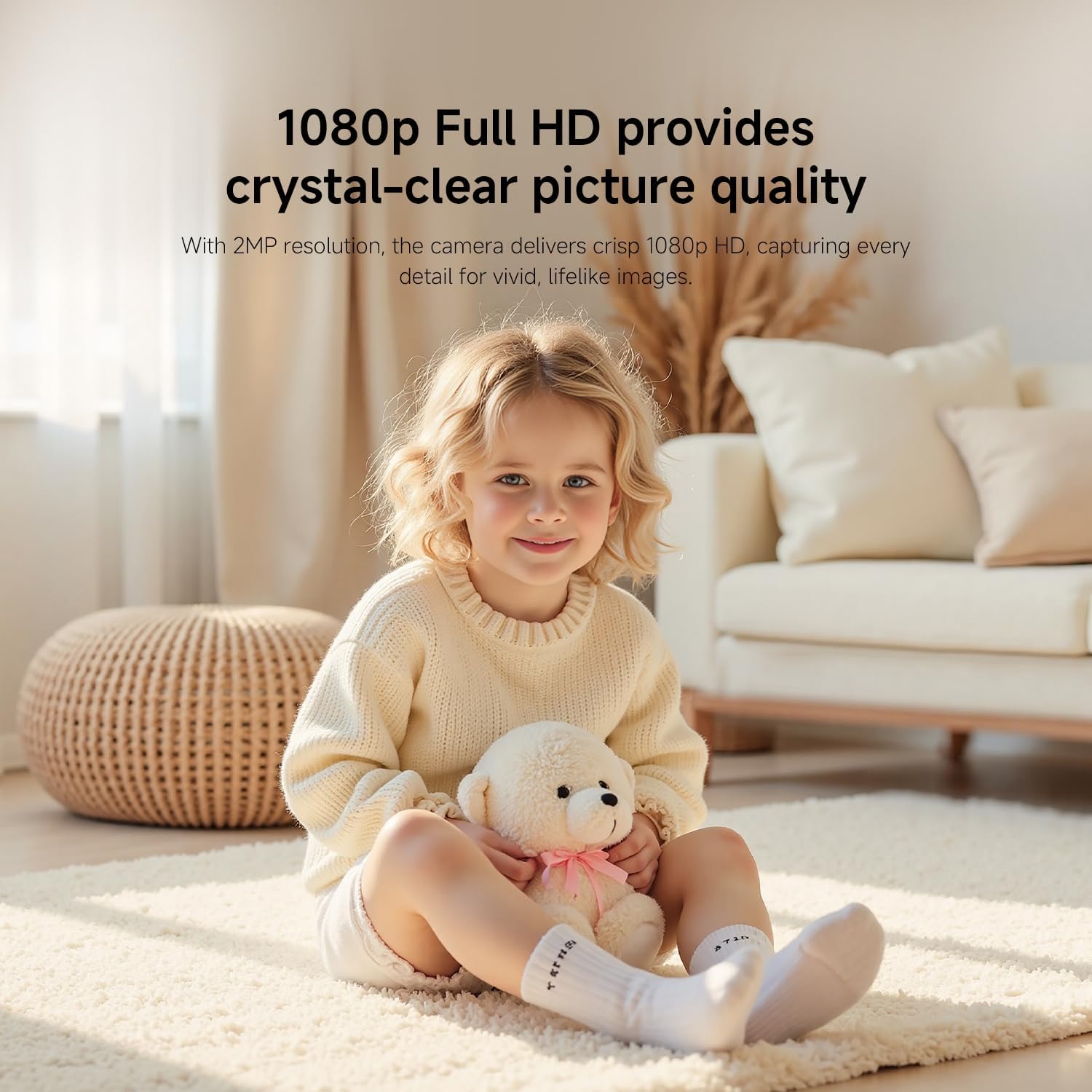 Detalle 1 de Xiaomi C201 1080p Pan/Tilt Indoor WiFi Security Camera (2MP) with 360° view, Colour Night Vision & pet monitoring