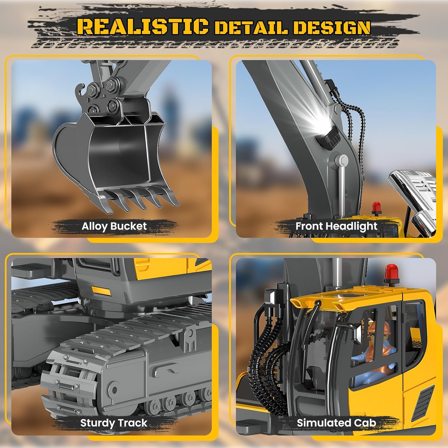 Detalle 2 de Remote Control Excavator 11CH 🚜