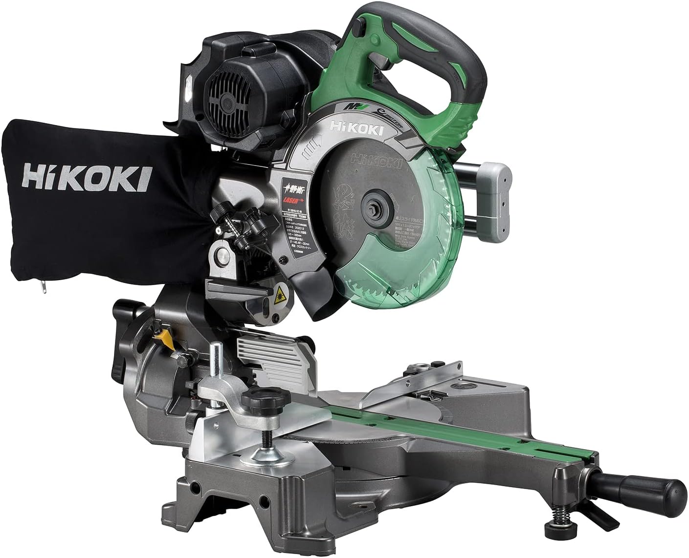 Detalle de HiKOKI C3606DRB (K)(NN) 36V充電式卓上スライド丸のこ 165mm刃・両傾斜