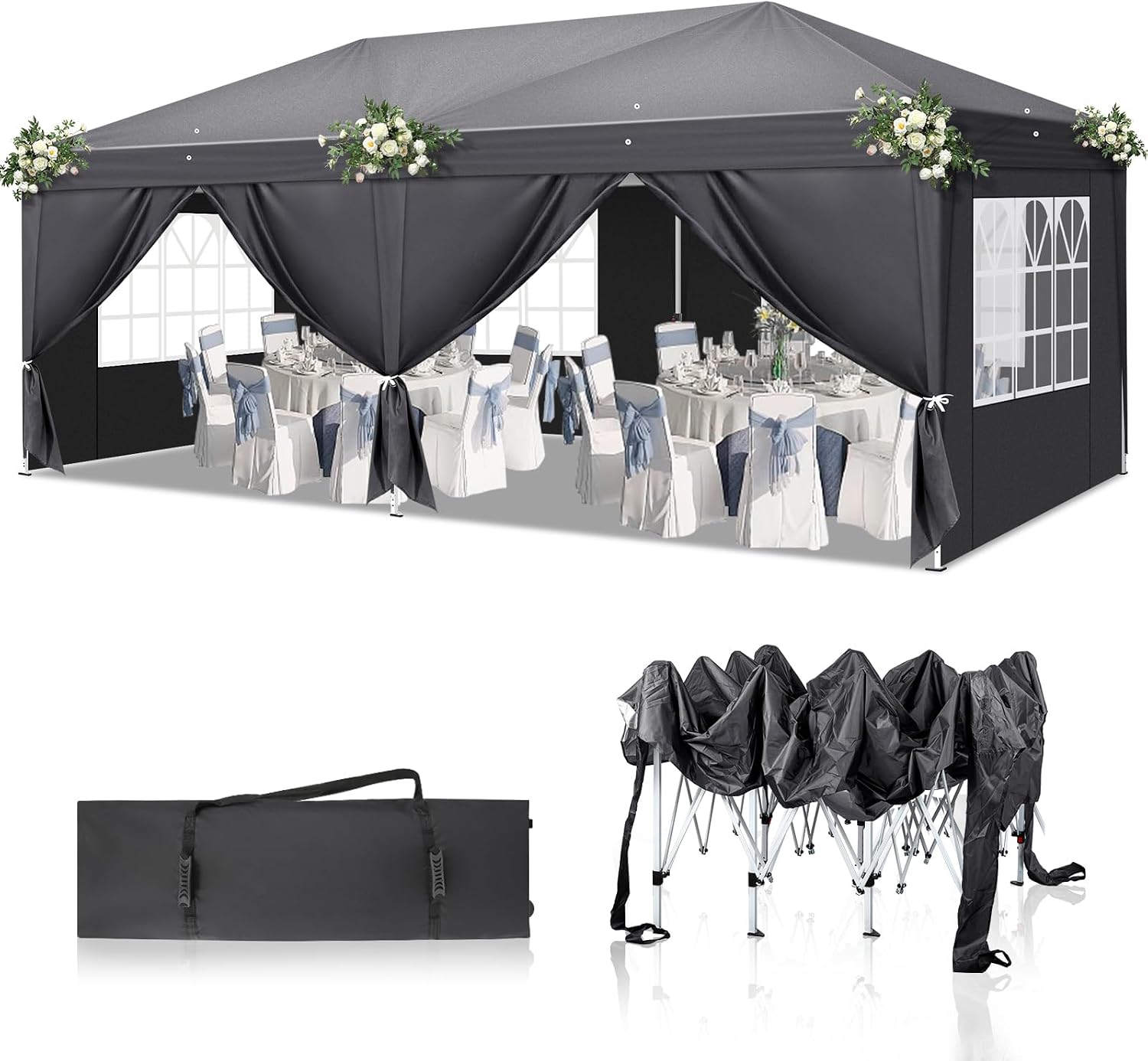 Detalle de TactFire Pavillon 3x6 m mit 420D Oxford