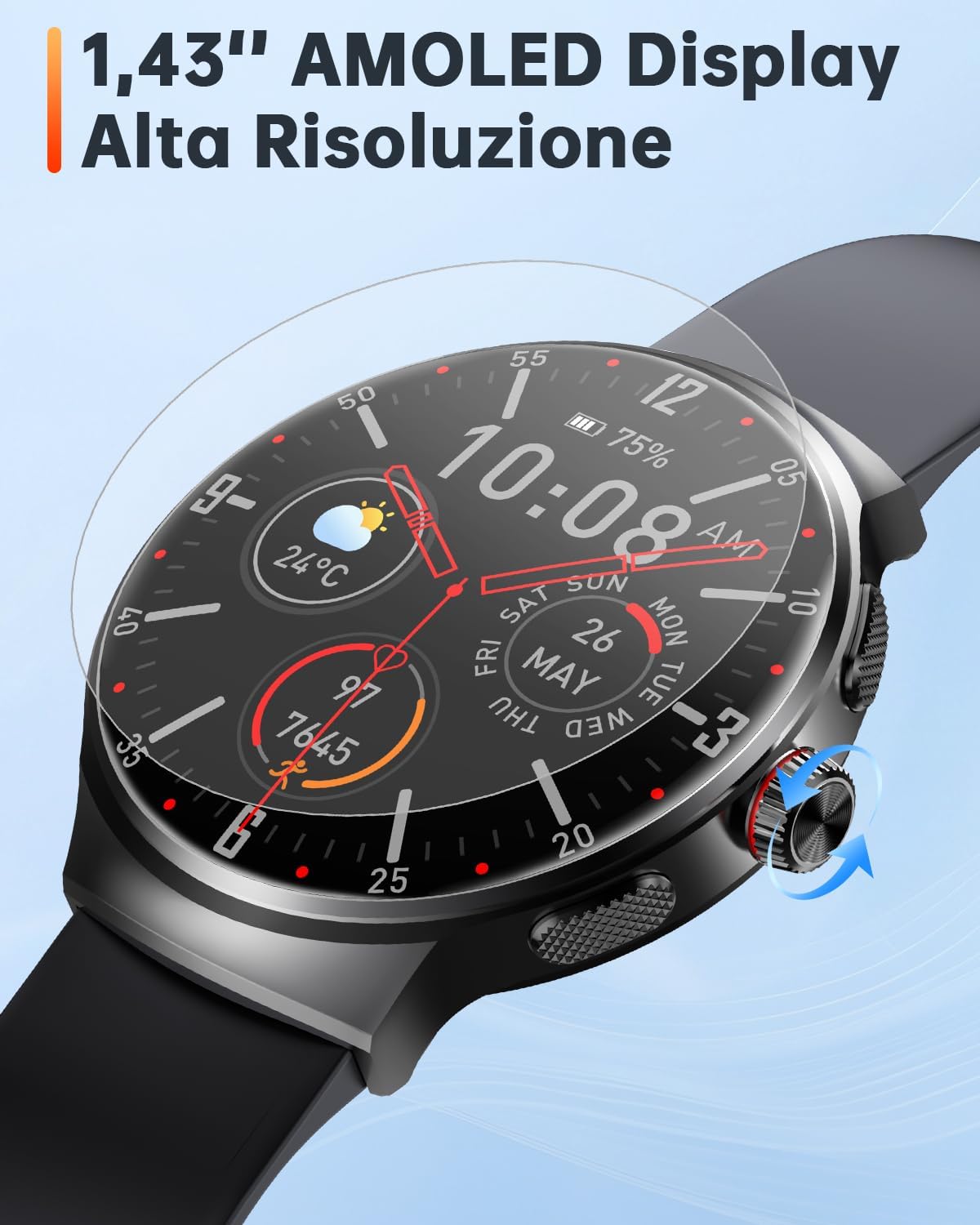 Thumbnail 6 de OUKITEL Orologio 1,43" AMOLED con GPS