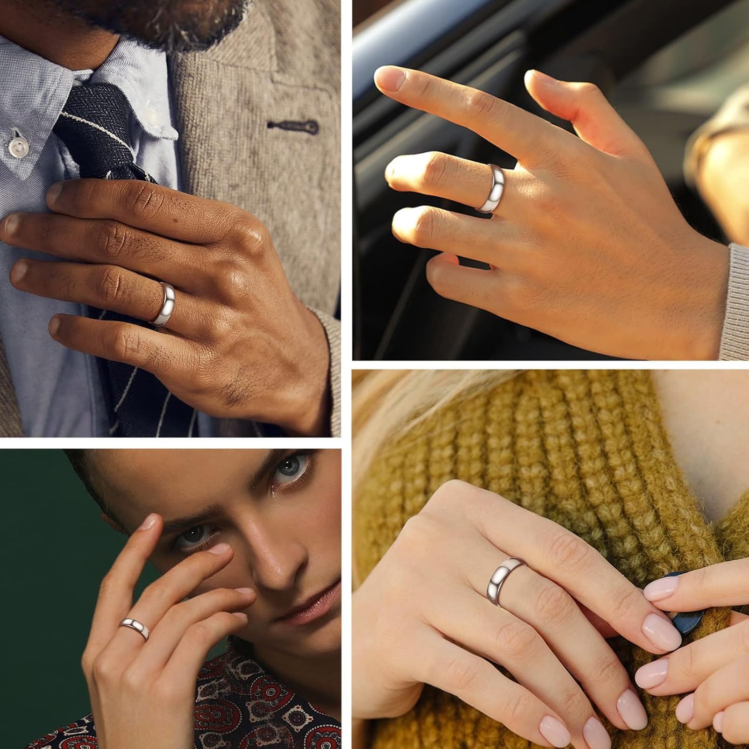 Thumbnail 1 de PROSILVER Bague anneau 5 mm en Argent 925 personnalisable (tailles 47 à 67)
