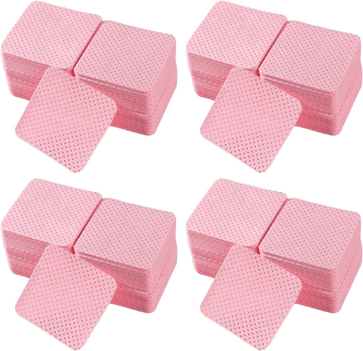 Detalle de xiluuyou 800 Pcs Lint Free Wipes for Nails – Pink