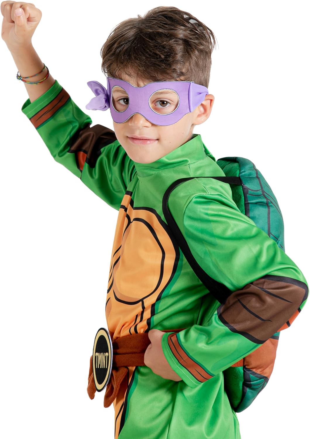 Detalle de Ninja Turtles – kostium dla dzieci 5–7 lat z pancerzem i 4 maskami
