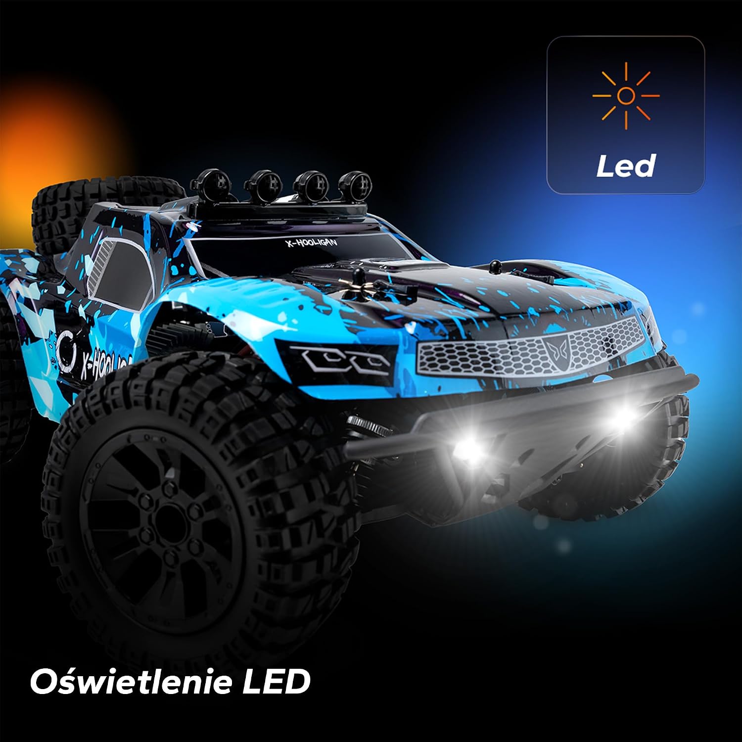 Thumbnail 6 de Overmax X-HOOLIGAN – samochód RC 1:10, napęd 4x4 i prędkość do 35 km/h