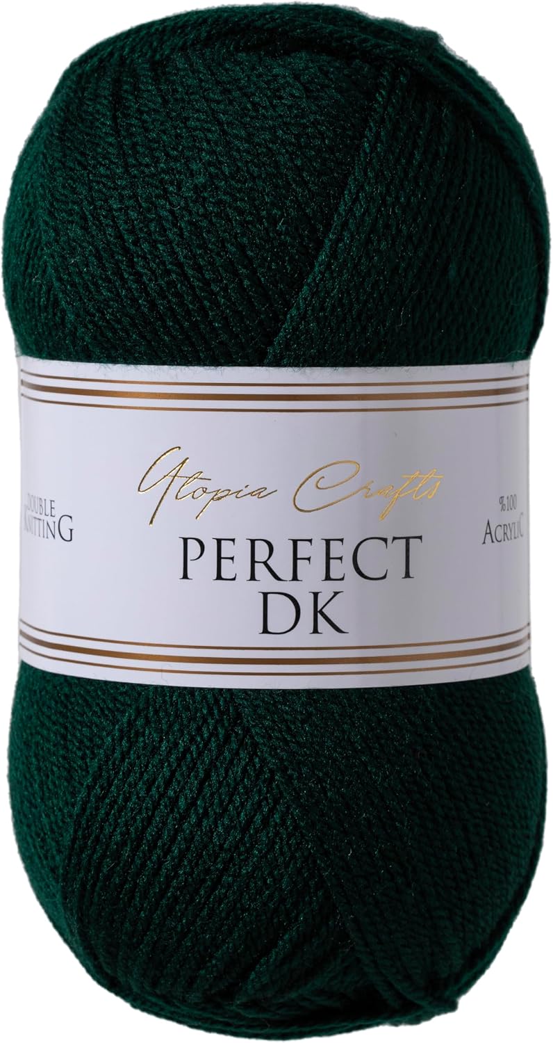 Thumbnail 1 de Utopia Crafts DK Double Knitting Yarn 3x100g (Dark Teal) – 100% Acrylic, Soft and Easy to Work With