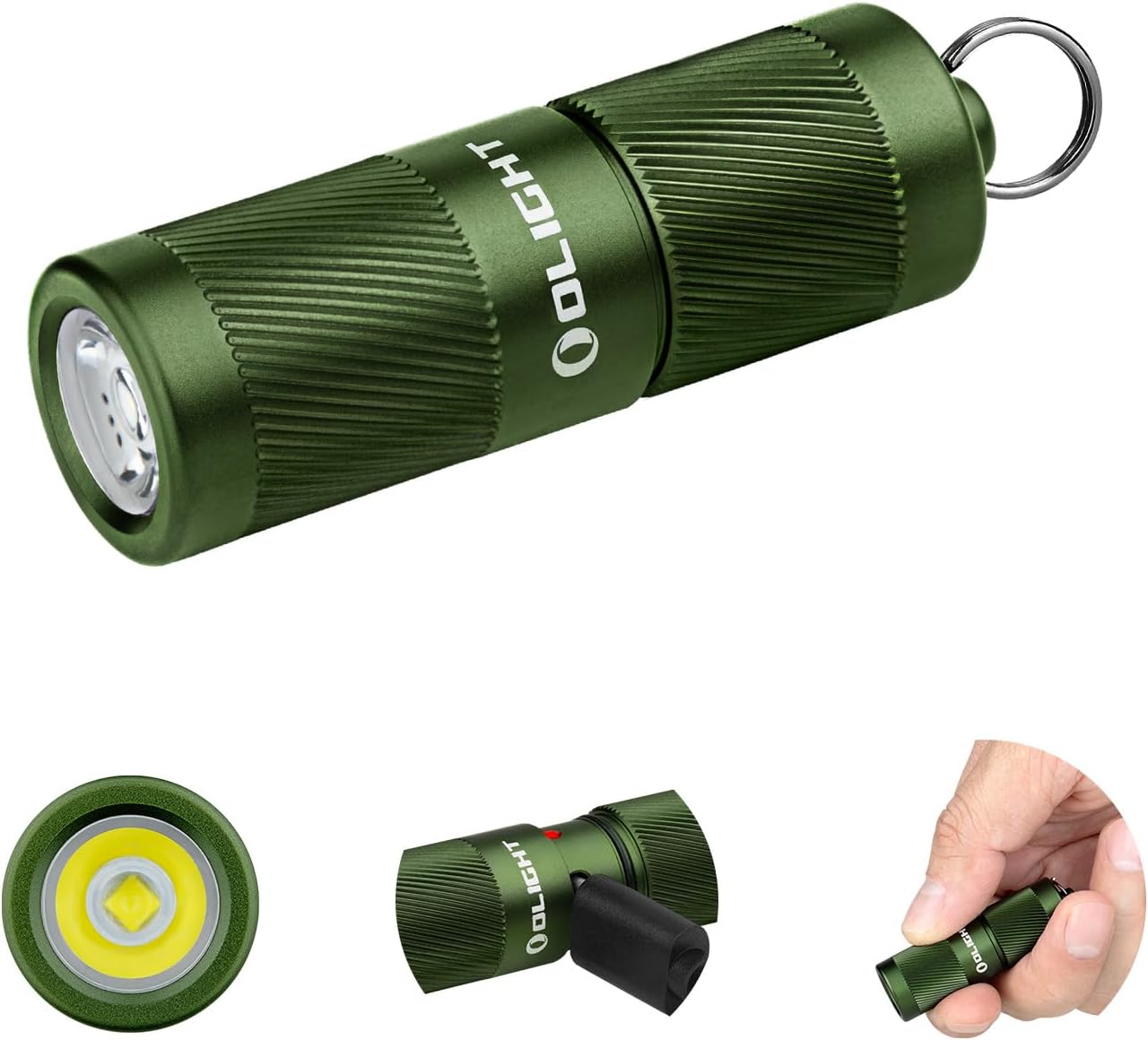 Detalle de OLIGHT I1R II Pro EOS Mini LED Taschenlampe – Kompakte Schlüsselbundlampe mit 180 Lumen, USB-C Aufladung