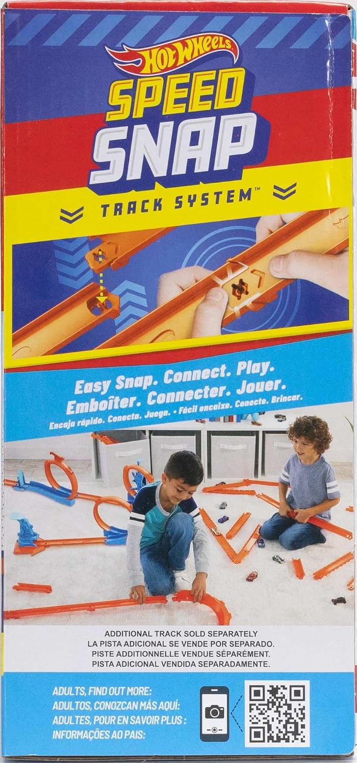 Detalle de Hot Wheels Track Creator Triple Loop Pack with 1:64 Scale Vehicle (JDW39)