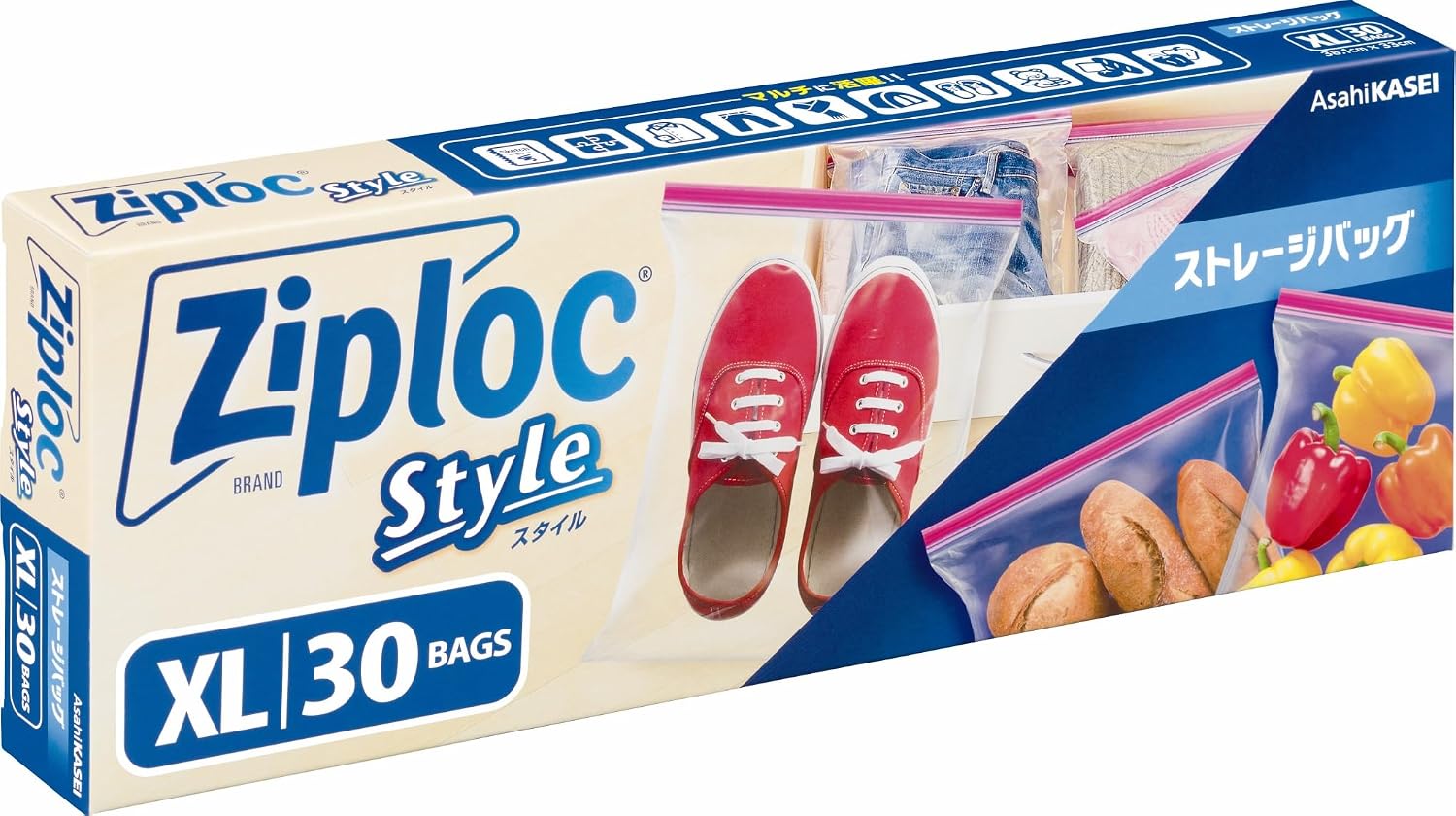 Detalle 2 de Ziploc 116892 ジップロック スタイル ストレージバッグ XL 30枚入り