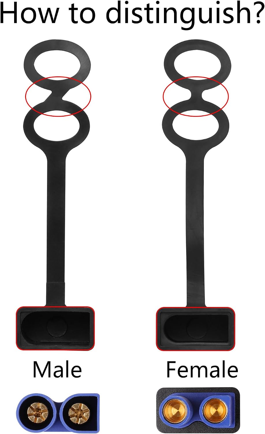 Thumbnail 1 de CERRXIAN EC5 connector dust caps, 12-piece