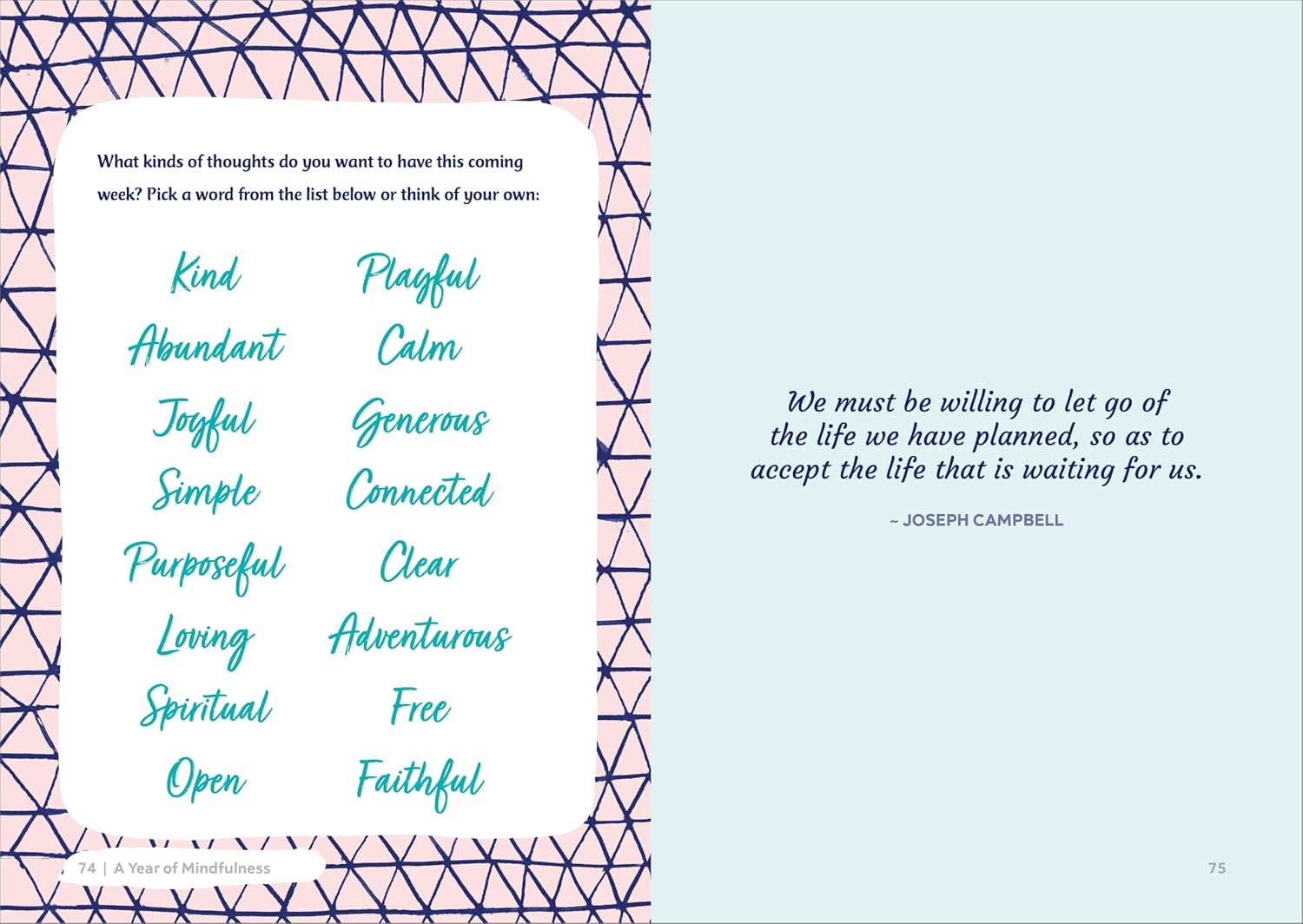 Detalle de A Year of Mindfulness: A 52-Week Guided Journal to Cultivate Peace and Presence
