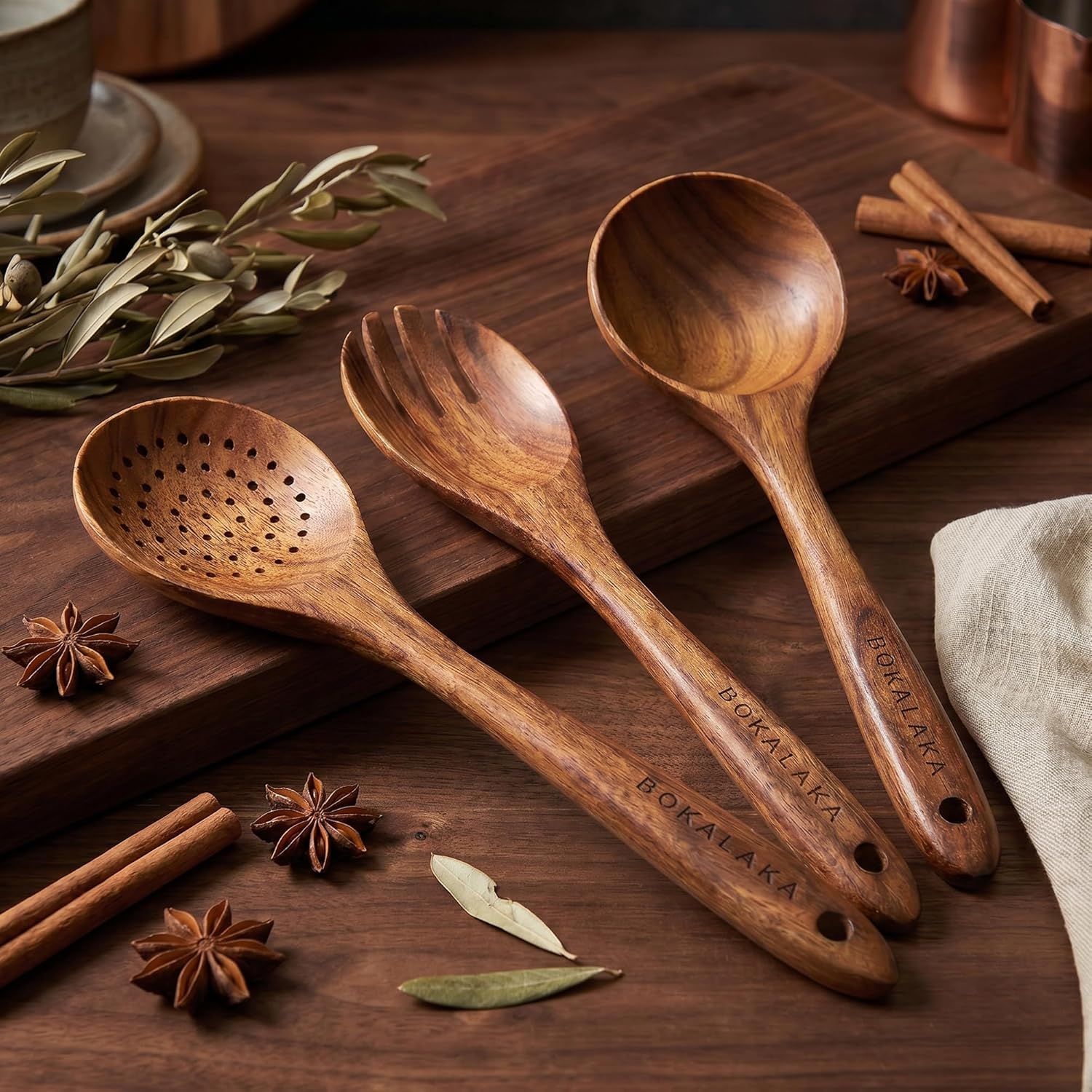 Thumbnail 6 de BOKALAKA Wooden Spoons 10 pcs 🍴