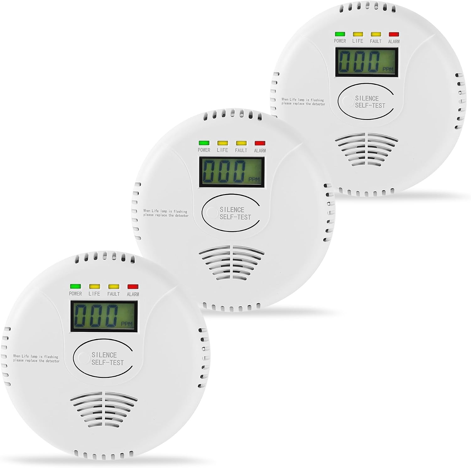 Thumbnail 6 de Carbon Monoxide Detectors Battery Powered, AGSMXSYG Carbon Monoxide Alarm with Digital Display