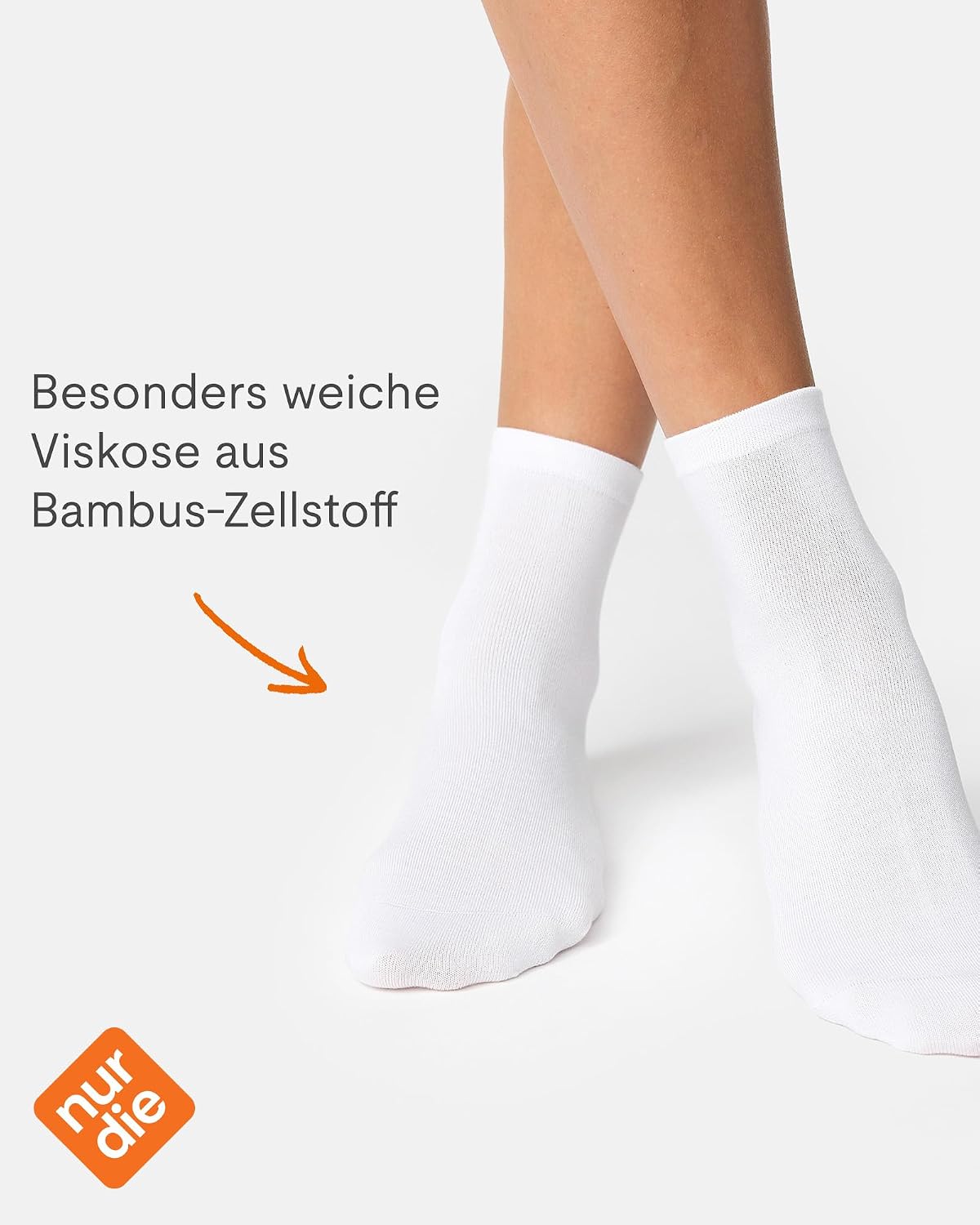 Detalle 2 de Nur Die Bambus Kurzsocken 2er Pack