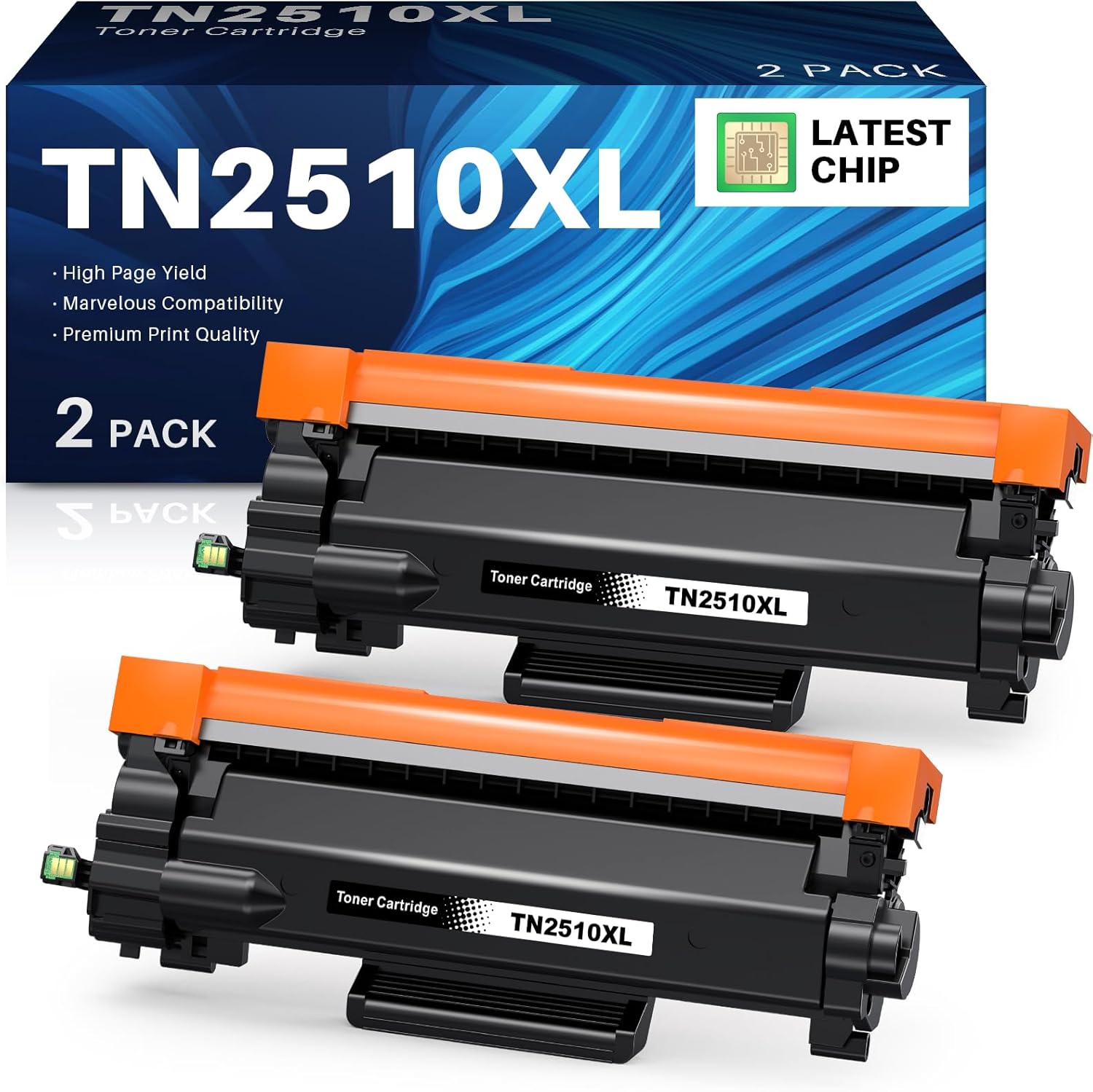 Detalle de INK4U TN2510XL Tóner Negro Dual para Brother 🖤