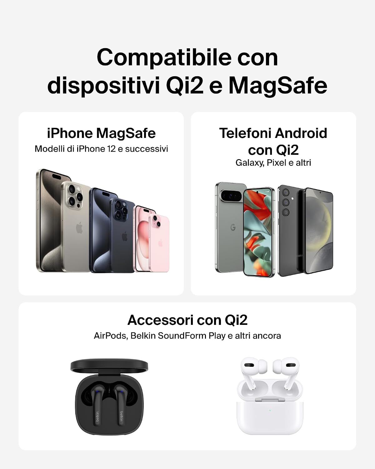 Thumbnail 5 de Belkin Tappetino ricarica magnetica 15 W MagSafe