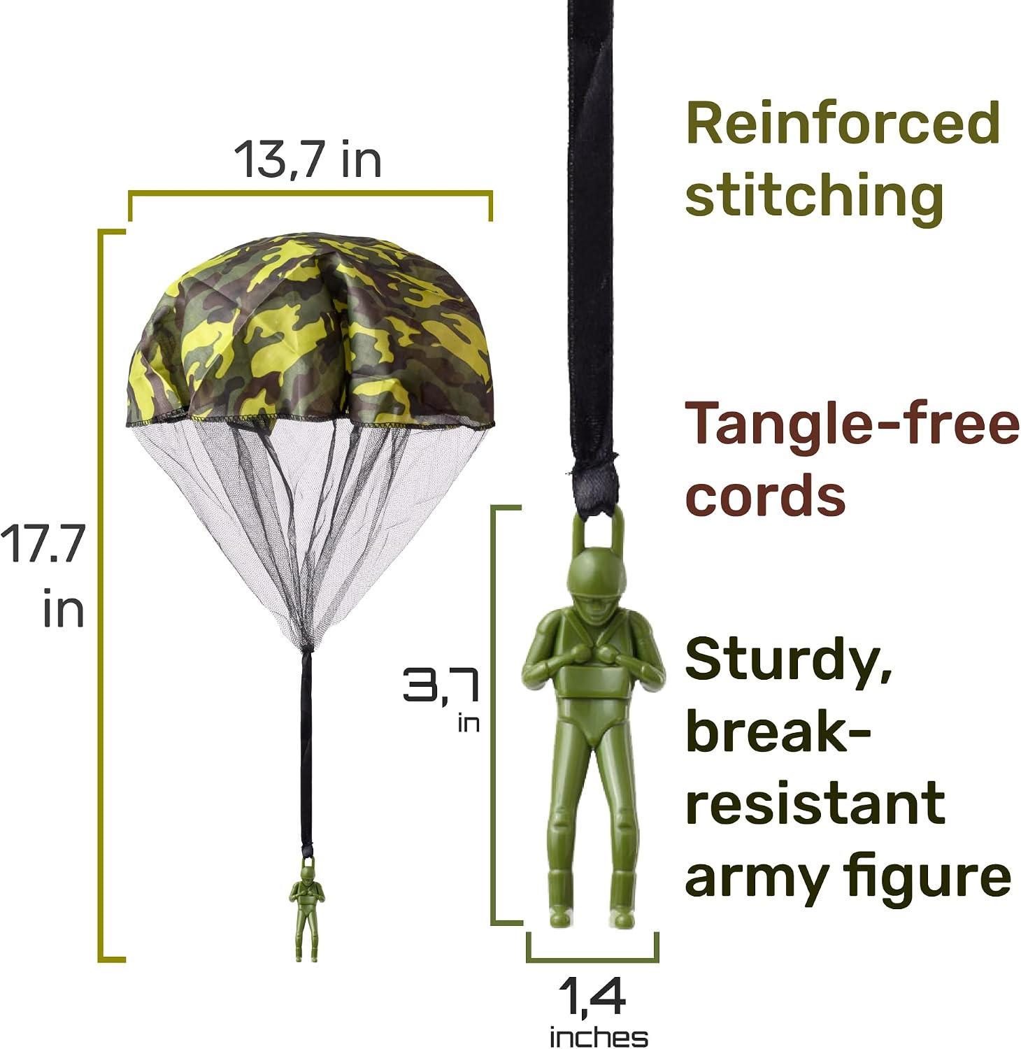 Detalle de NUTTY TOYS Parachute Toy for Kids 3–12