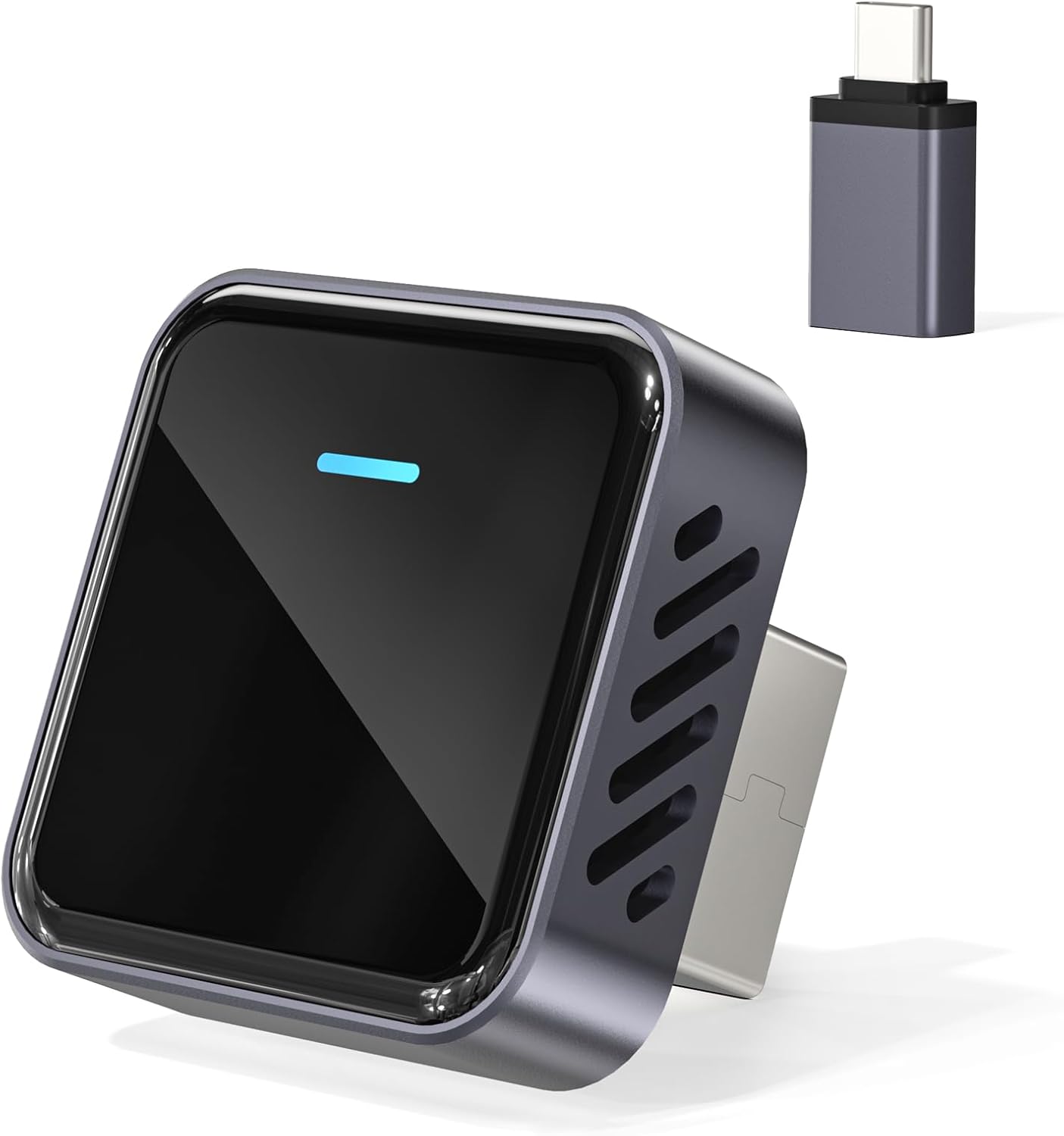 Detalle de Gatatol Nano Wireless CarPlay Adapter (USB-A to USB-C) for iPhone — turns wired CarPlay into wireless