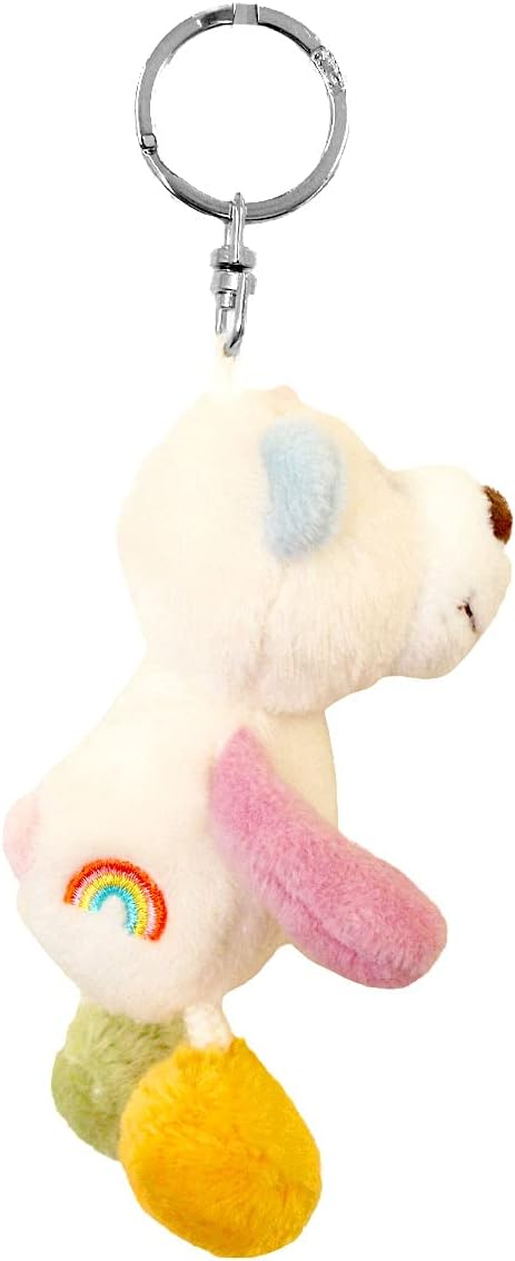 Detalle 2 de NICI(ニキ)3090378 レインボーベア キーリング 10cm ポリエステル製・マルチカラー