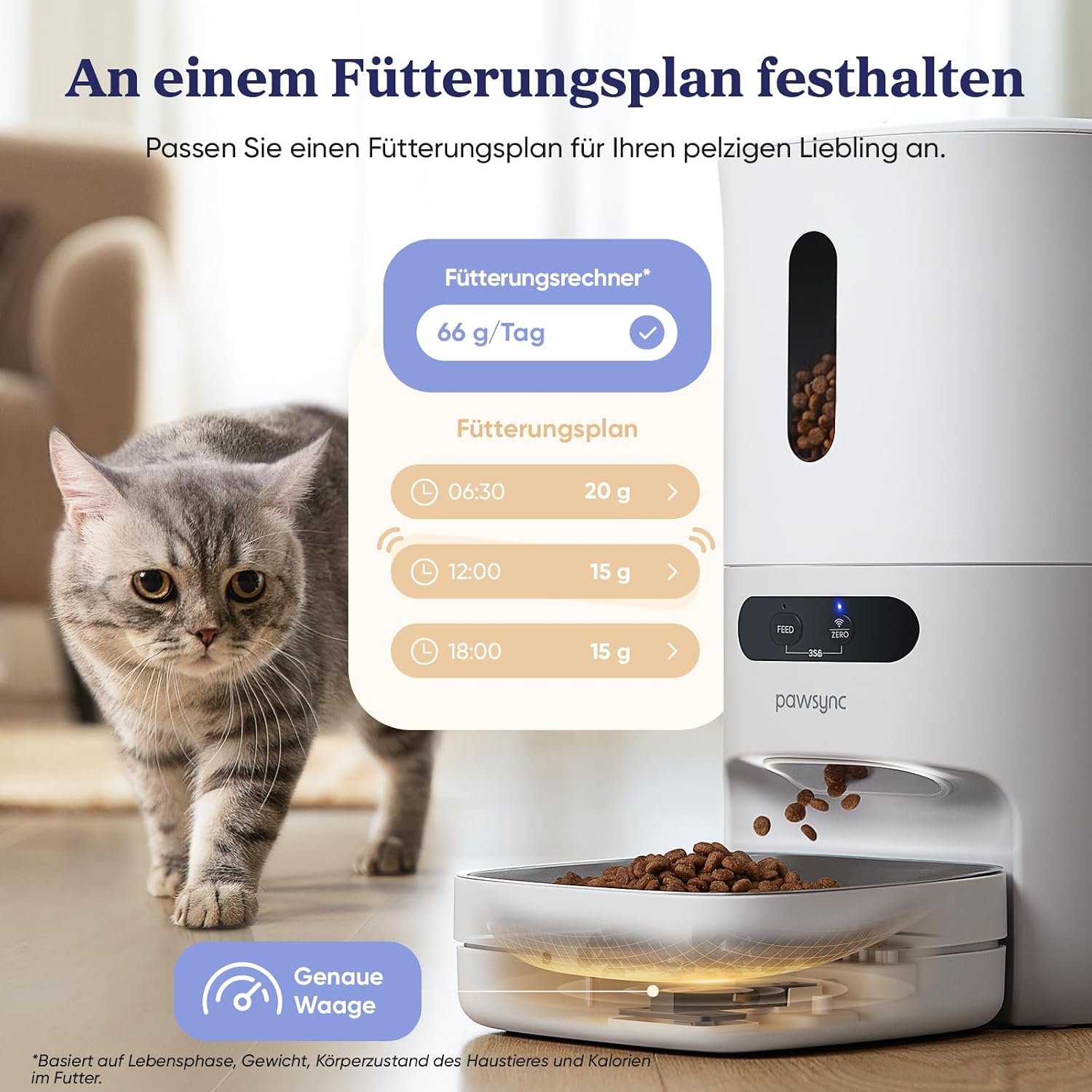 Detalle 2 de Pawsync Smart Futterautomat 3,6 Liter App