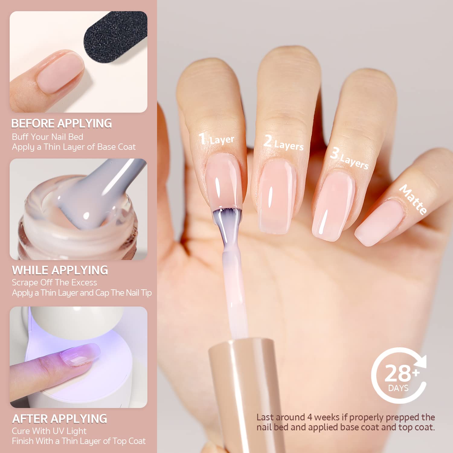 Thumbnail 4 de GAOY Sheer Gel Nail Polish 16ml 💅