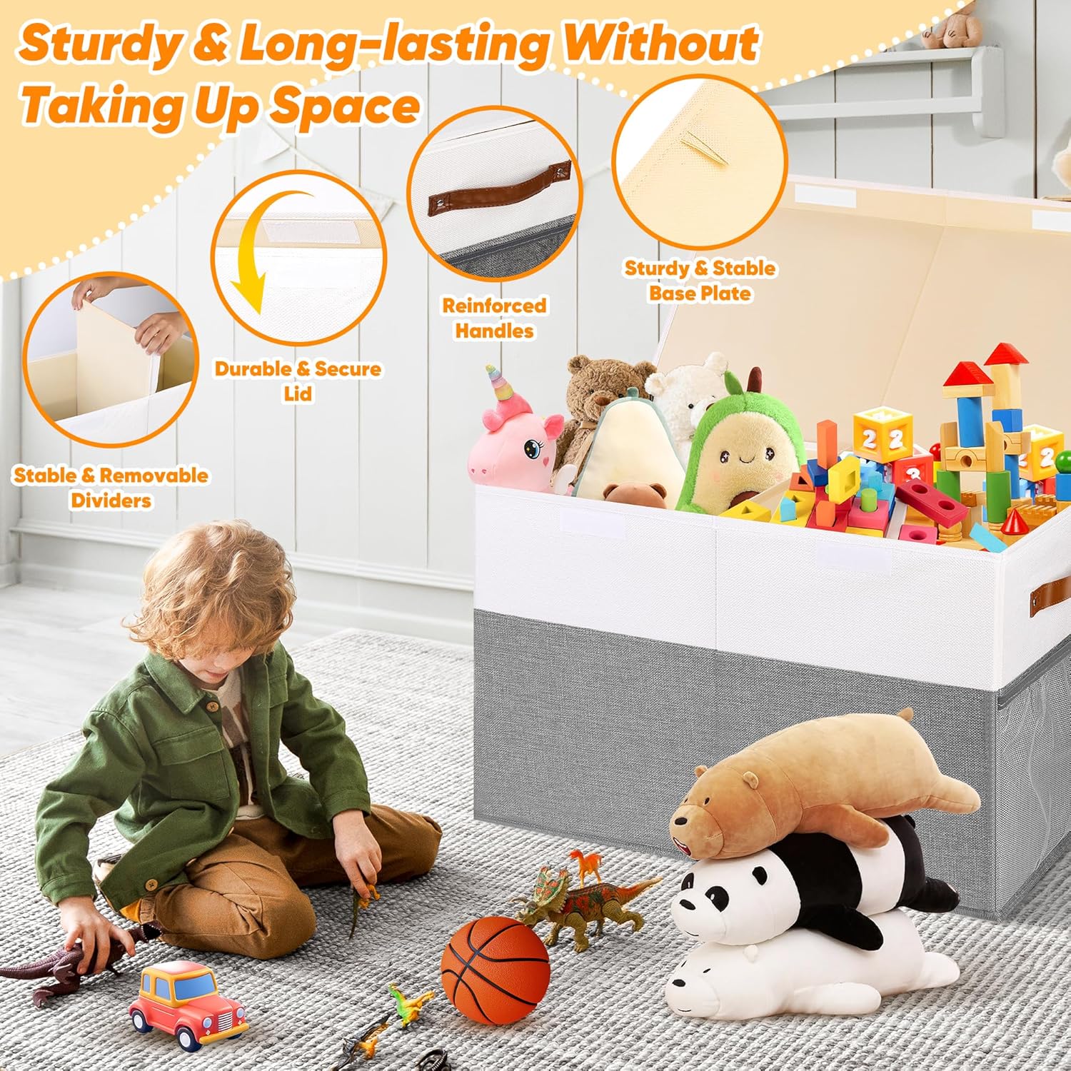 Detalle 2 de Mabahoo Large Toy Box 25"