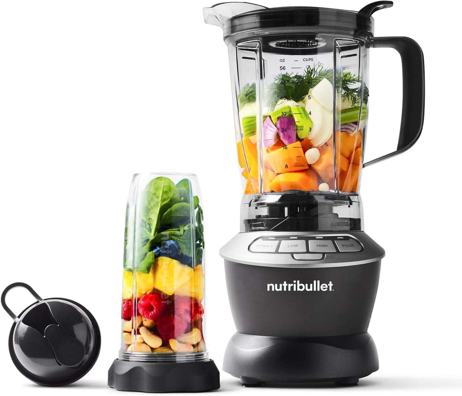 Detalle de Nutribullet Full Size Blender NBF450DG – 1000 W, 1,8 L Krug inkl. Zubehör