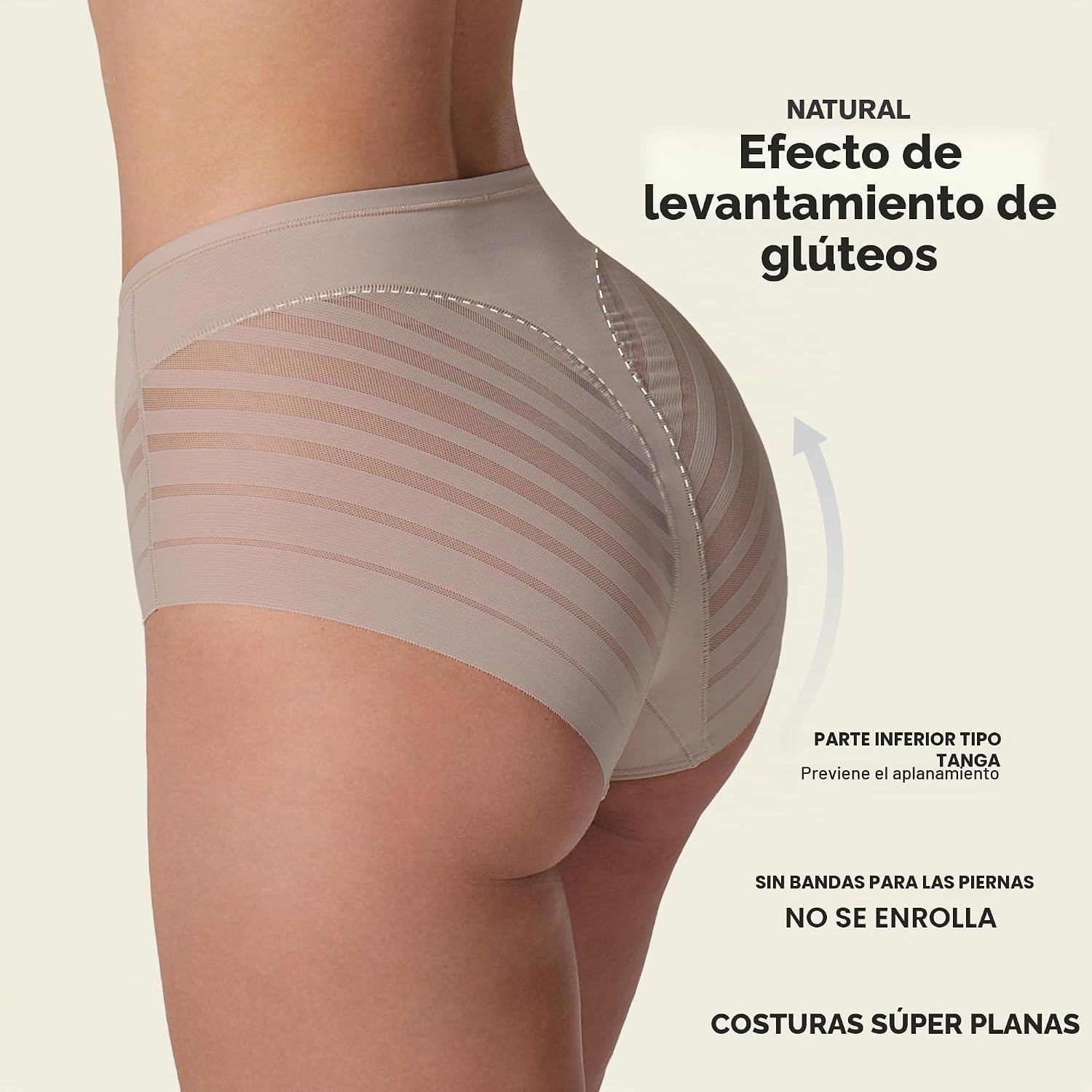 Thumbnail 3 de Leonisa Braga Faja Reductora Abdomen Levanta Glúteos sin Costura en Encaje – Tiro Alto