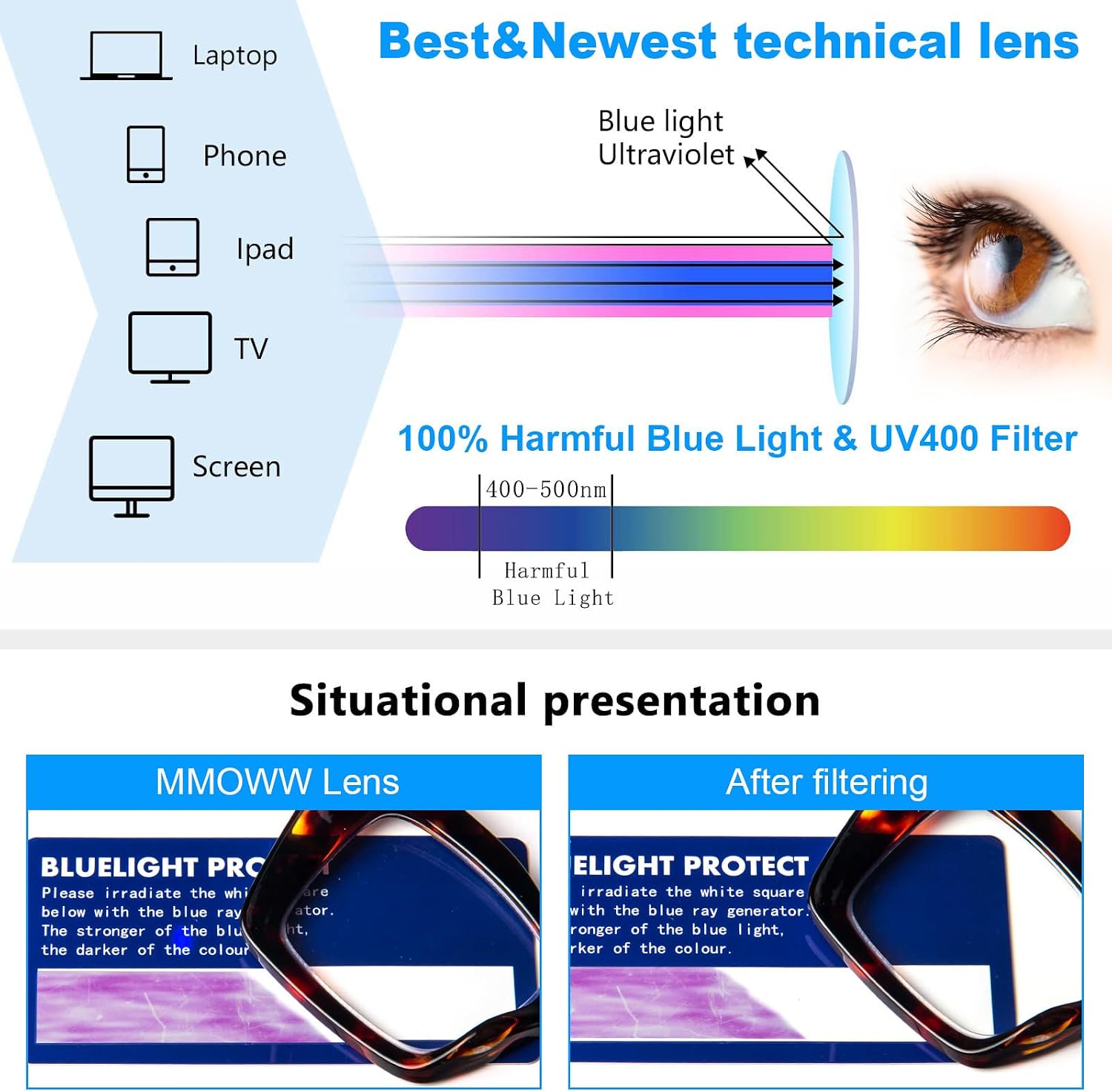 Thumbnail 5 de MMOWW Oversized Reading Glasses 3 Pack